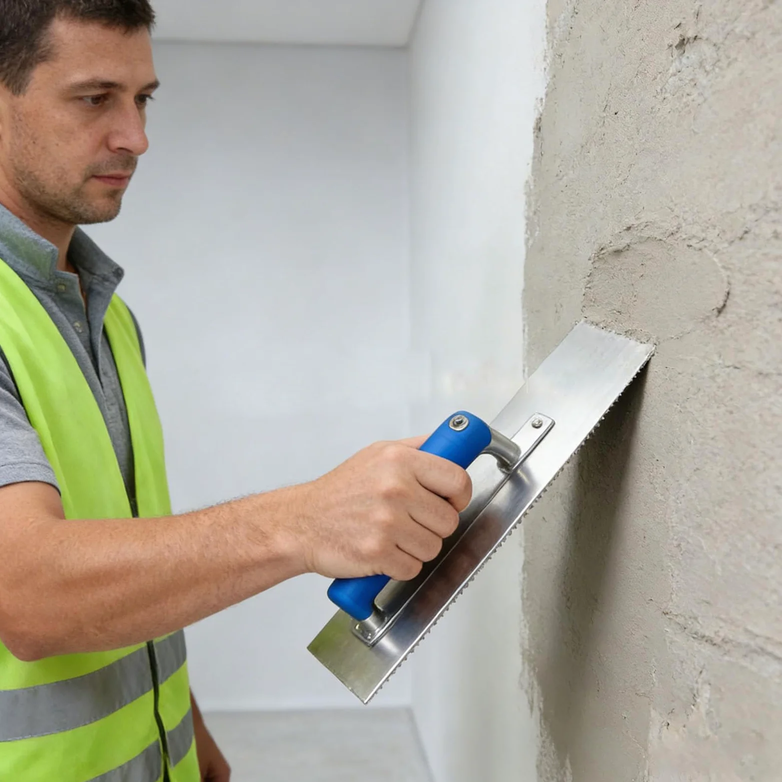 Focket Zestaw Kielni do Betonu, 10-częściowe Ręczne Narzędzia Murarskie ze Stali Nierdzewnej z Kielnią wykańczającą, krawędziarką, rowkarką, Kielnią narożną, tacą i torbą do