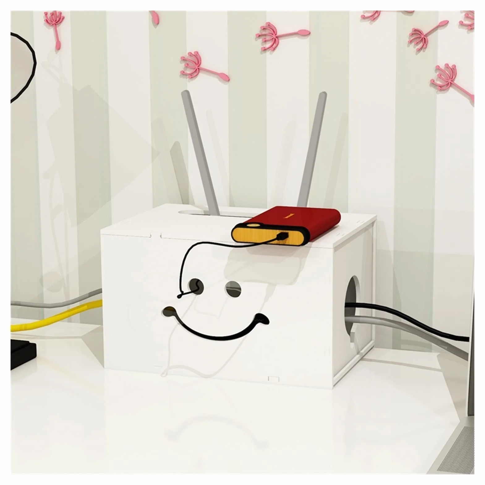 Organizator kabli Skrzynka kablowa skrzynka kablowa router Kabel Kabel zasilający Kabel zasilający Kabel zasilający Kabel zasilający Kabel zasilający