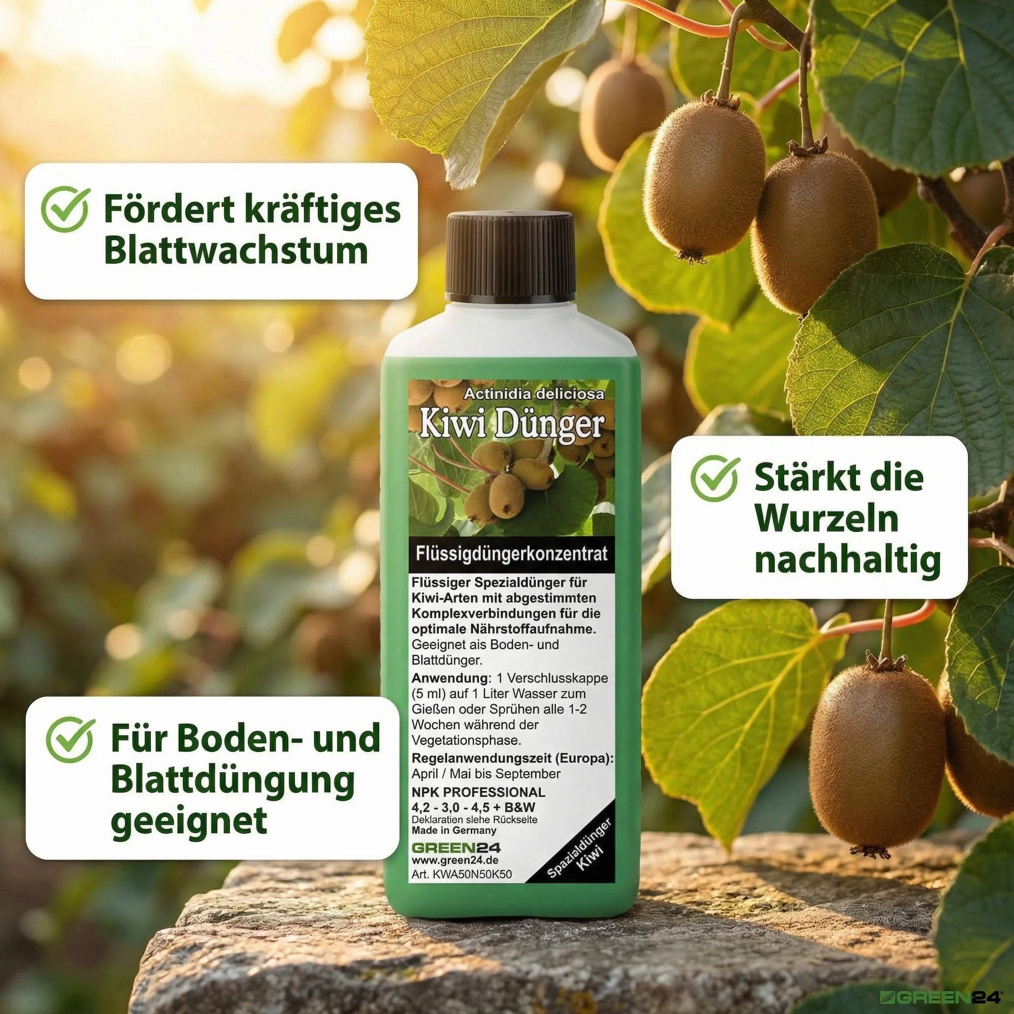 Green24 Nawóz do kiwi Actinidia deliciosa NPK, Kwietniki i doniczki