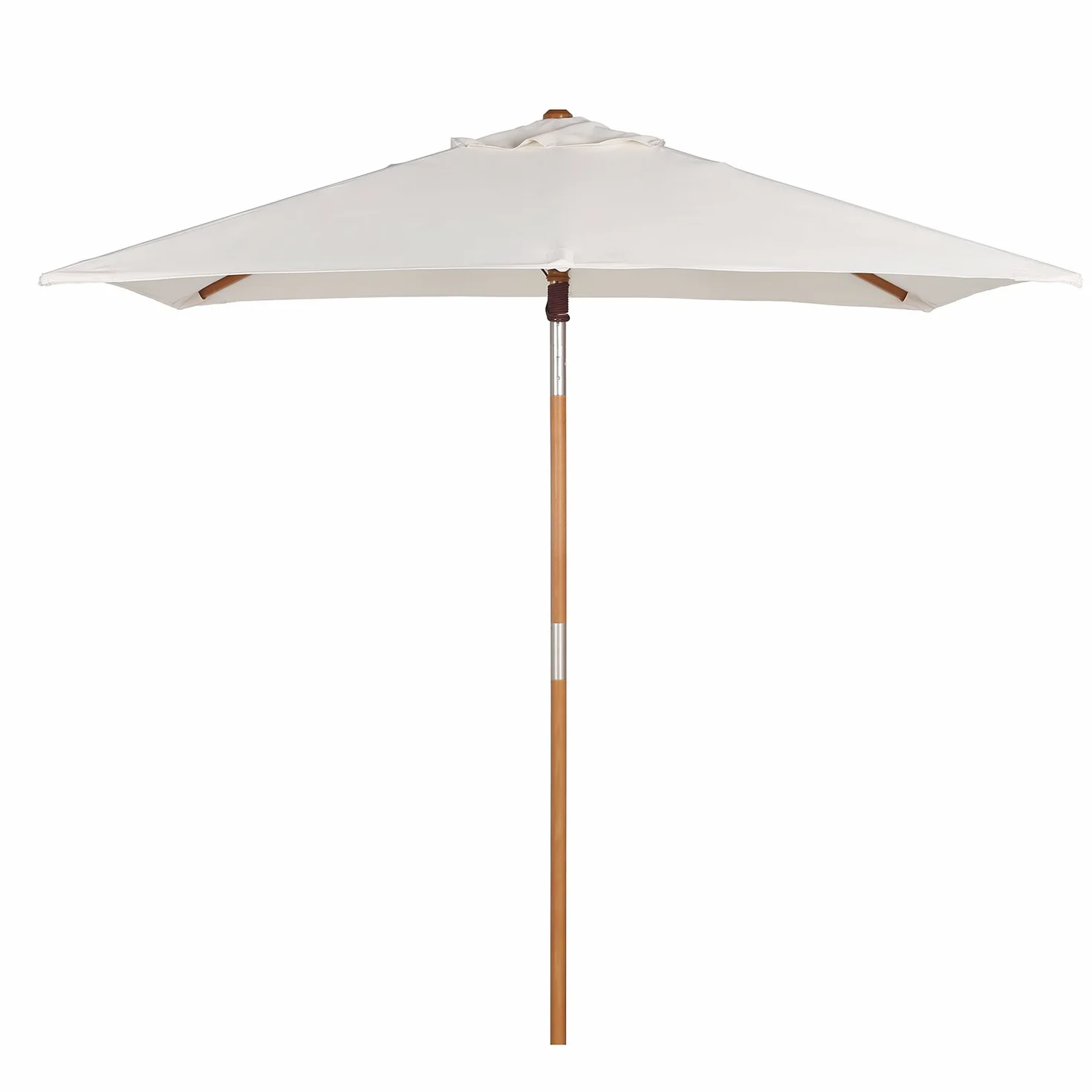 Sekey prostokątny drewniany parasol przeciwsłoneczny 200 × 150 cm ogrodowy składany UV50+