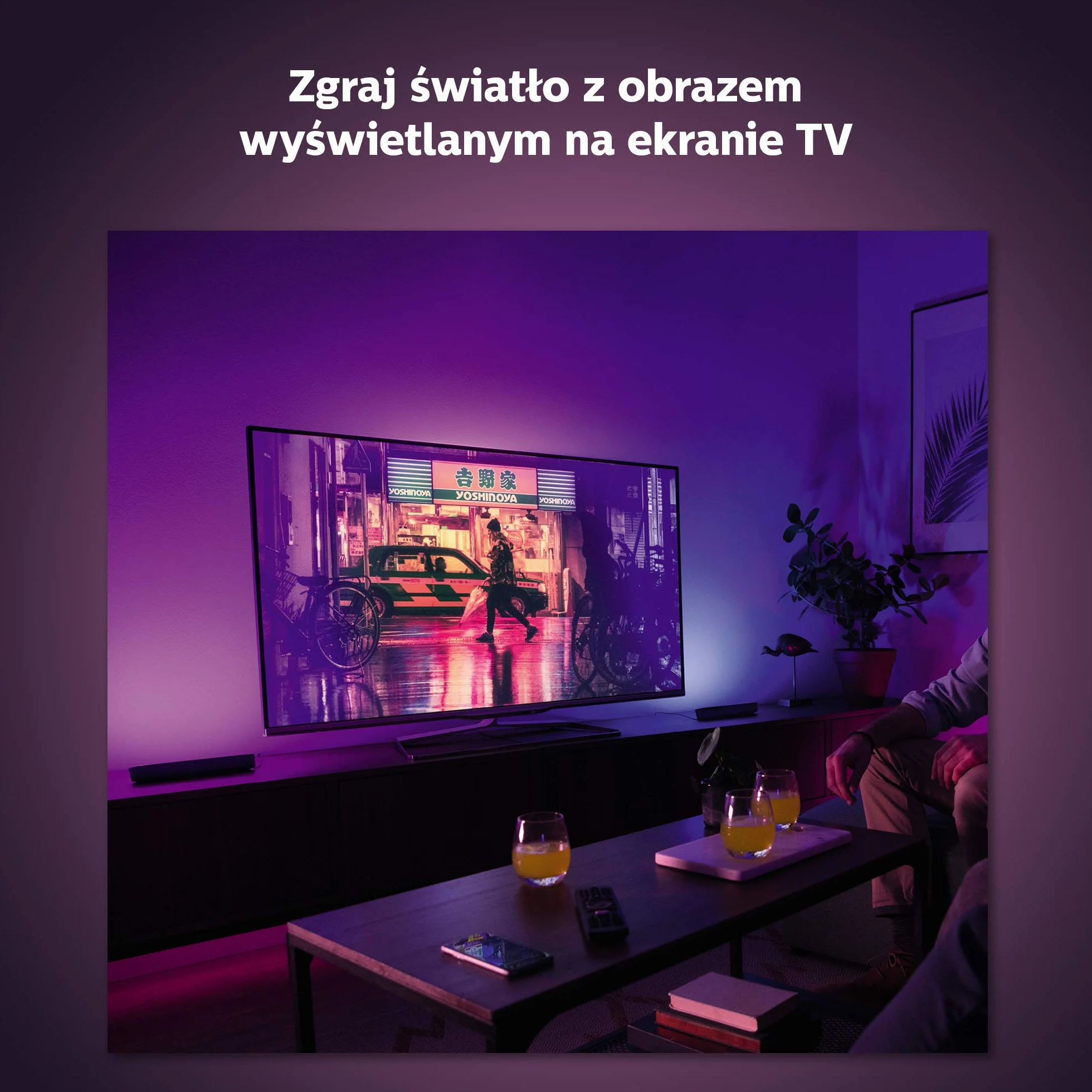 Philips Hue Play White and Colour Ambiance Smart Light Bar Podłużna Lampa Zestaw 2 szt. Czarny