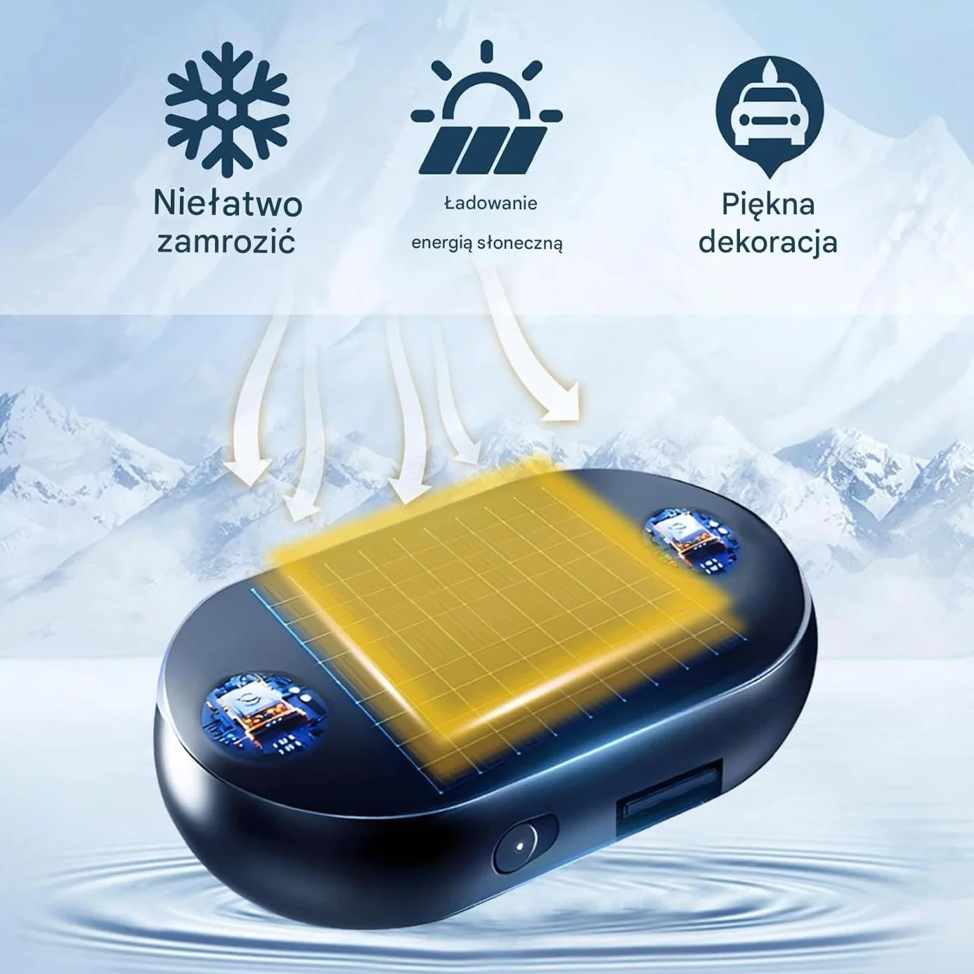 Antifreeze Device - Portable Fast Deicer Defroster Tool for Windshield Ice Removal, Electromagnetic Car Defroster with Quick Frost Melting, Automotive and RV Winterizing, Compact Home Vehicle Use