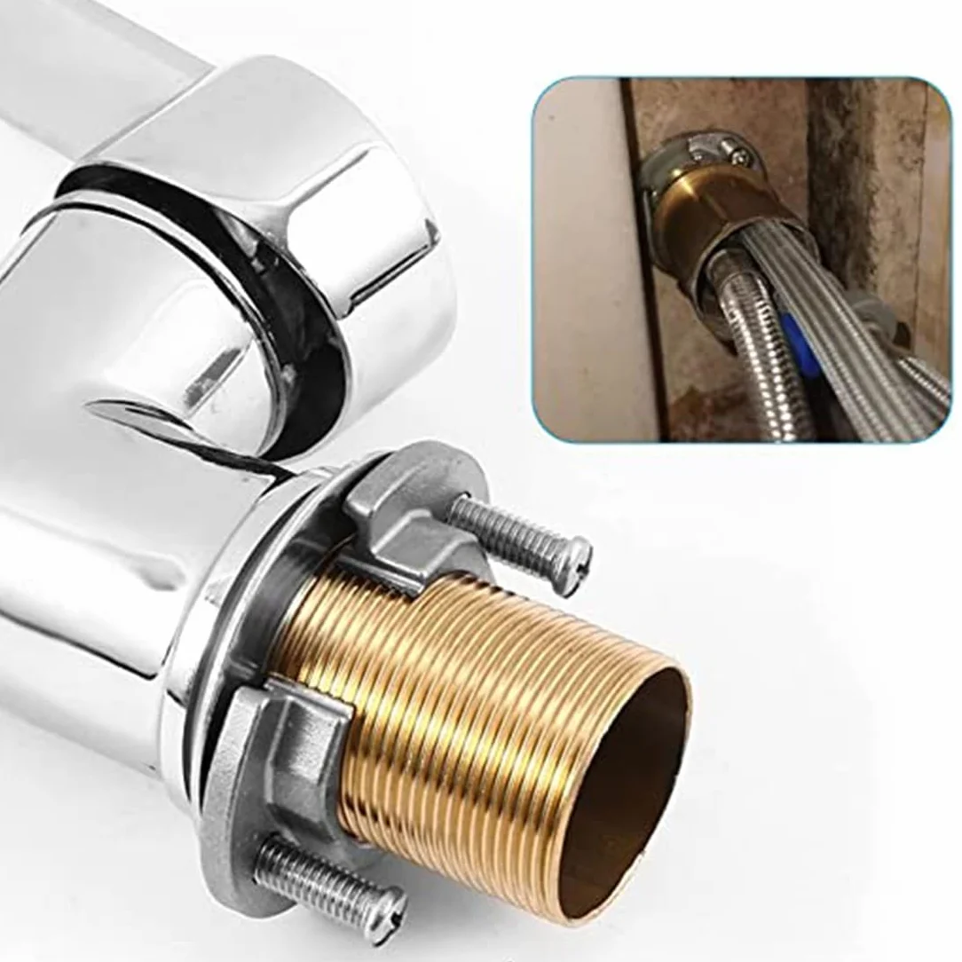 Zestaw 2 nakrętek mocujących do kranu ze stali nierdzewnej, zapobiega luzowi kranu, armatura do kuchni i armatury łazienkowej, mocowanie kranu, adapter, akcesoria, narzędzie instalacyjne, 31 mm