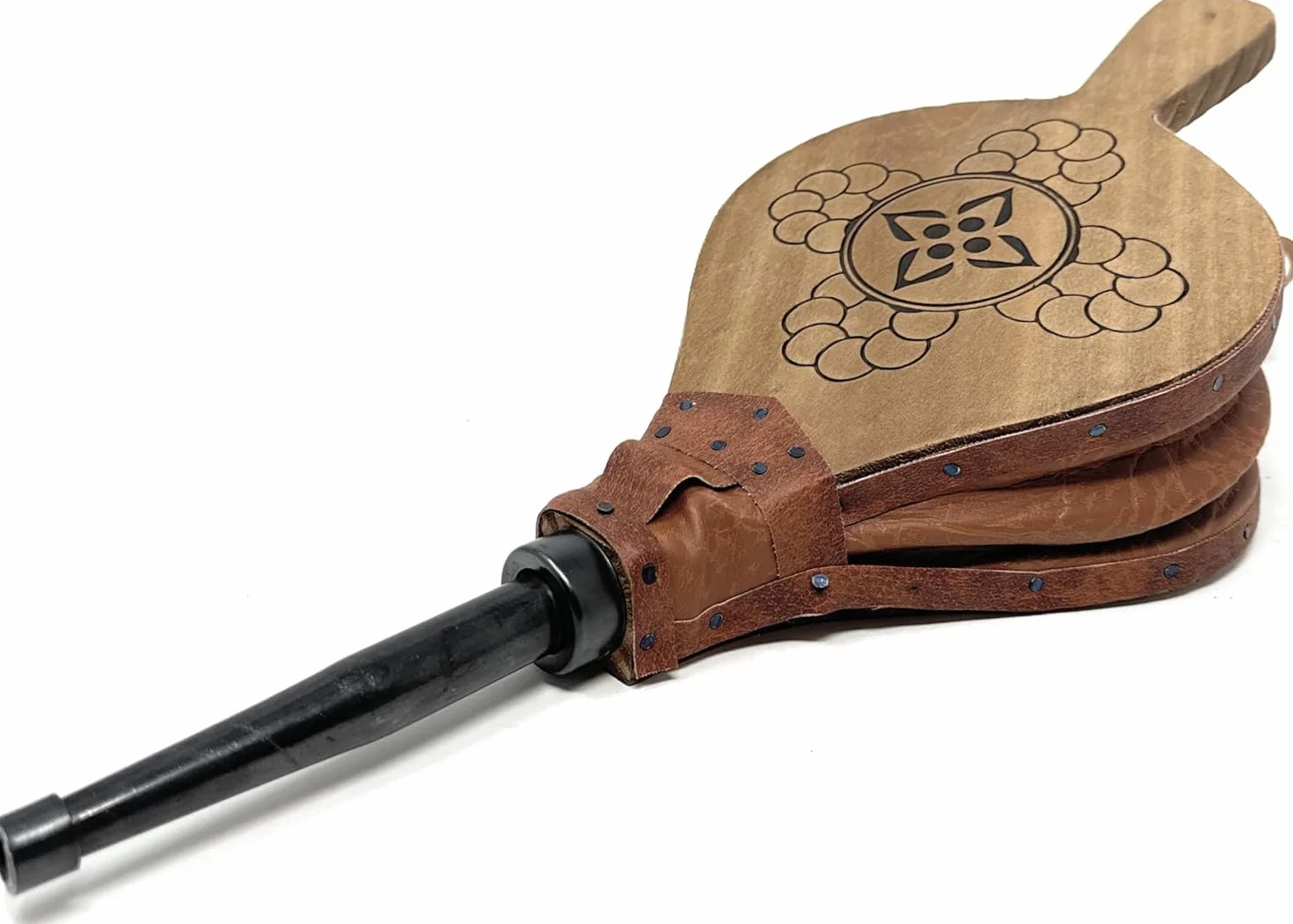 Wyściełany Mieszek do Kominka i Grilla - Naturalne Drewno - 51 cm