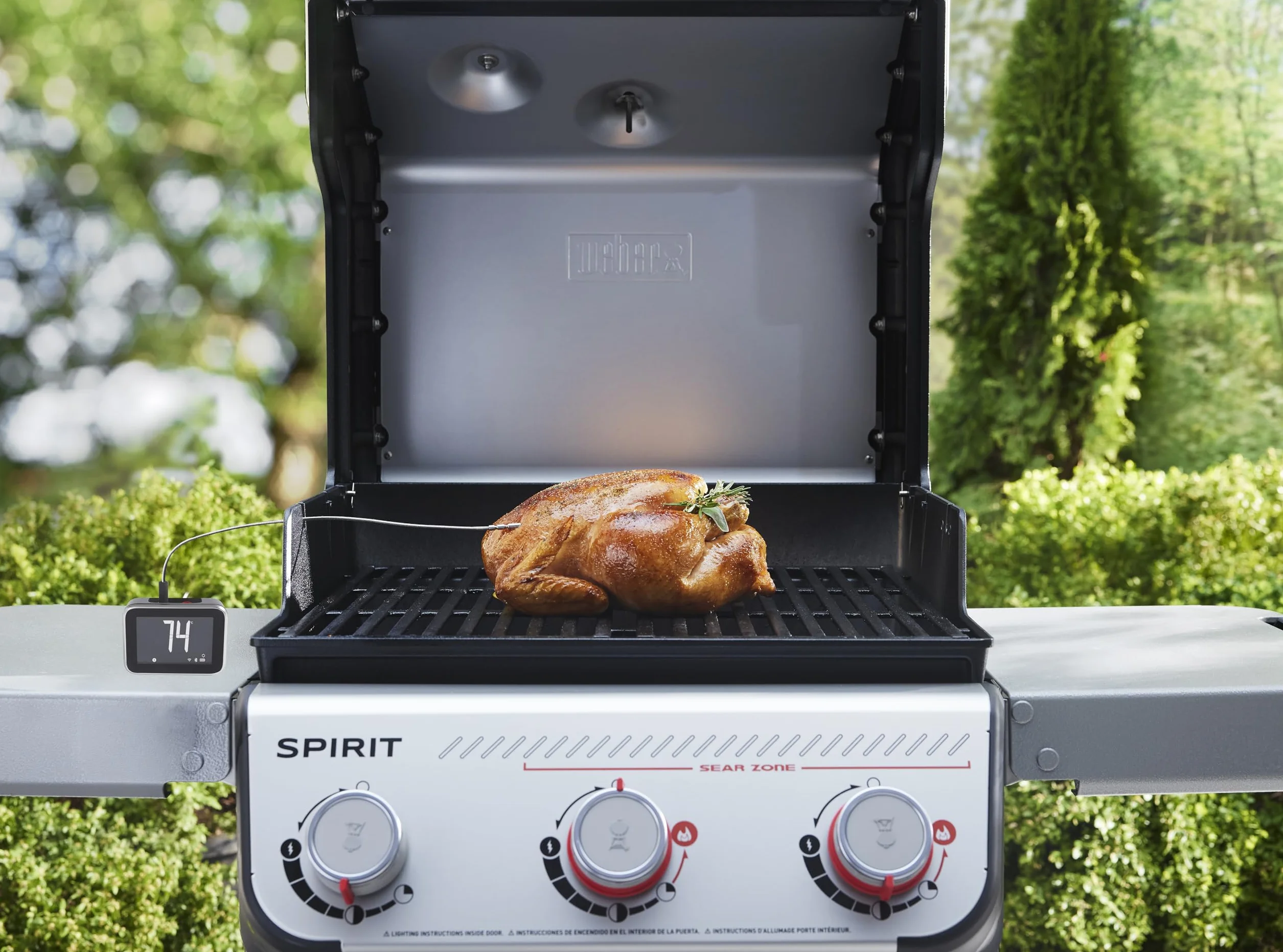 Weber Smart Hub Display Booster Termometr z 2 Sondami, Wi-Fi, Aplikacja, Czarny