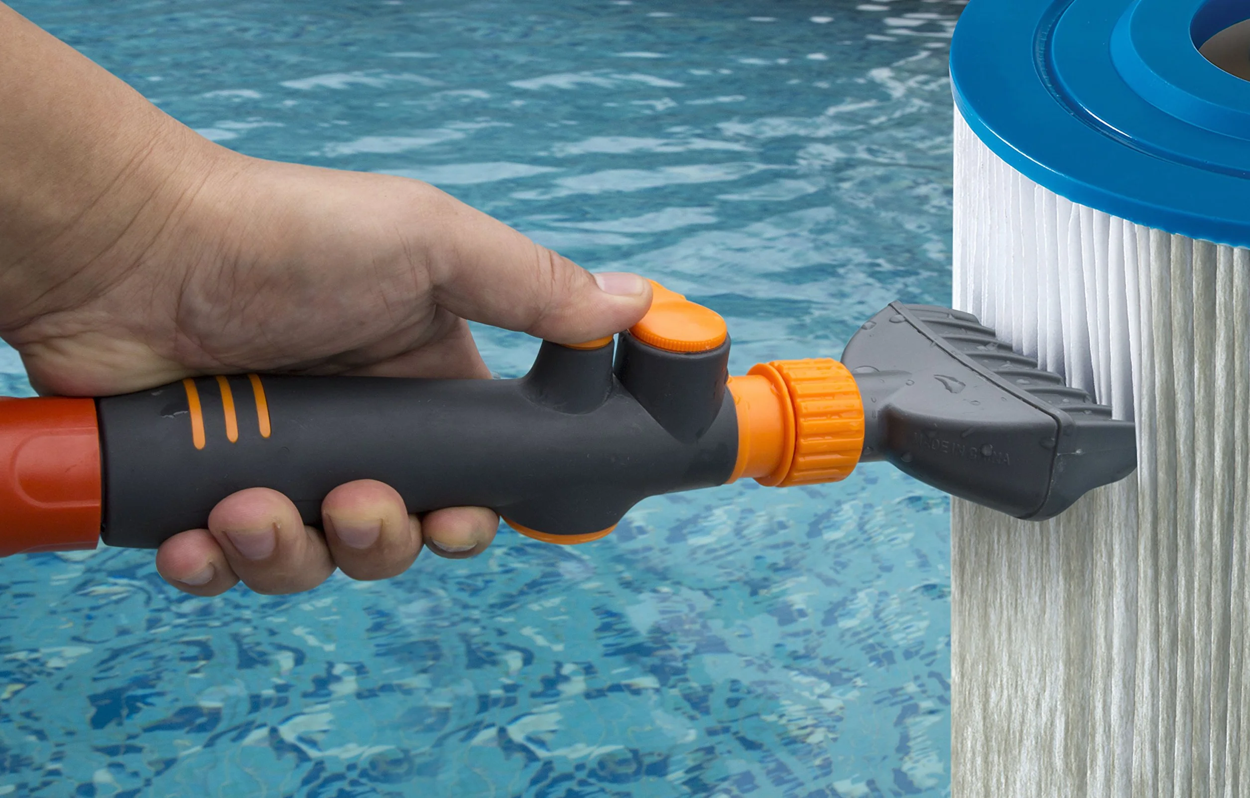 Aquatix Pro Premium środek do czyszczenia wkładów filtrujących do basenu i spa, usuwa zanieczyszczenia i brud z filtrów basenowych w ciągu kilku sekund, wytrzymały i trwały środek do czyszczenia