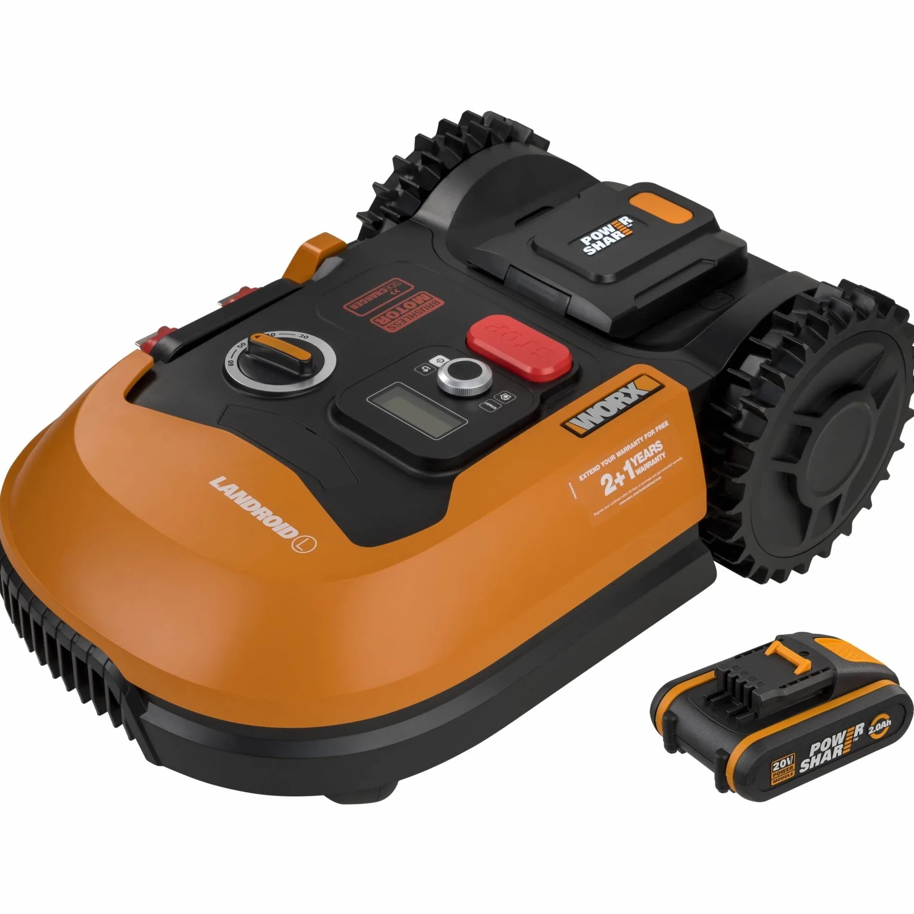 Worx Landroid Robot Koszący 2000 mAh Czarny Pomarańczowy
