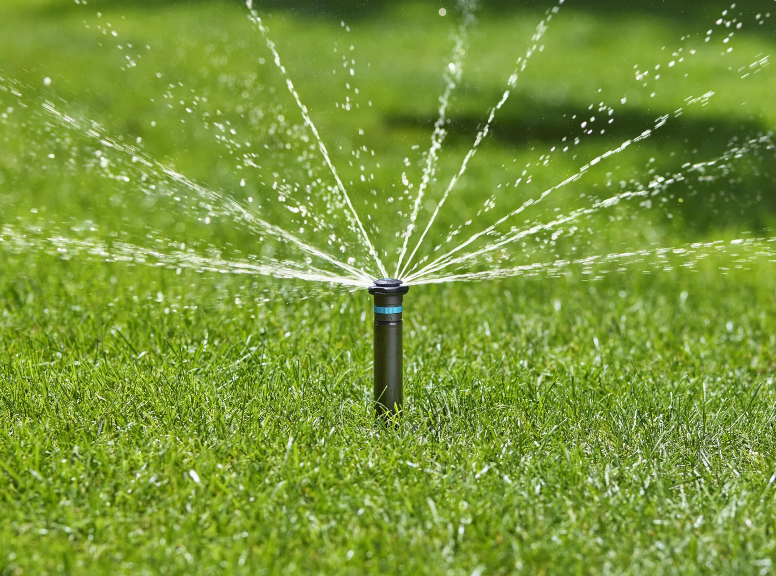 Gardena system tryskaczowy wpuszczana deszczownica MD40 do 40 m² zasięg 2,5-3,5 m gwint 3/4 cala