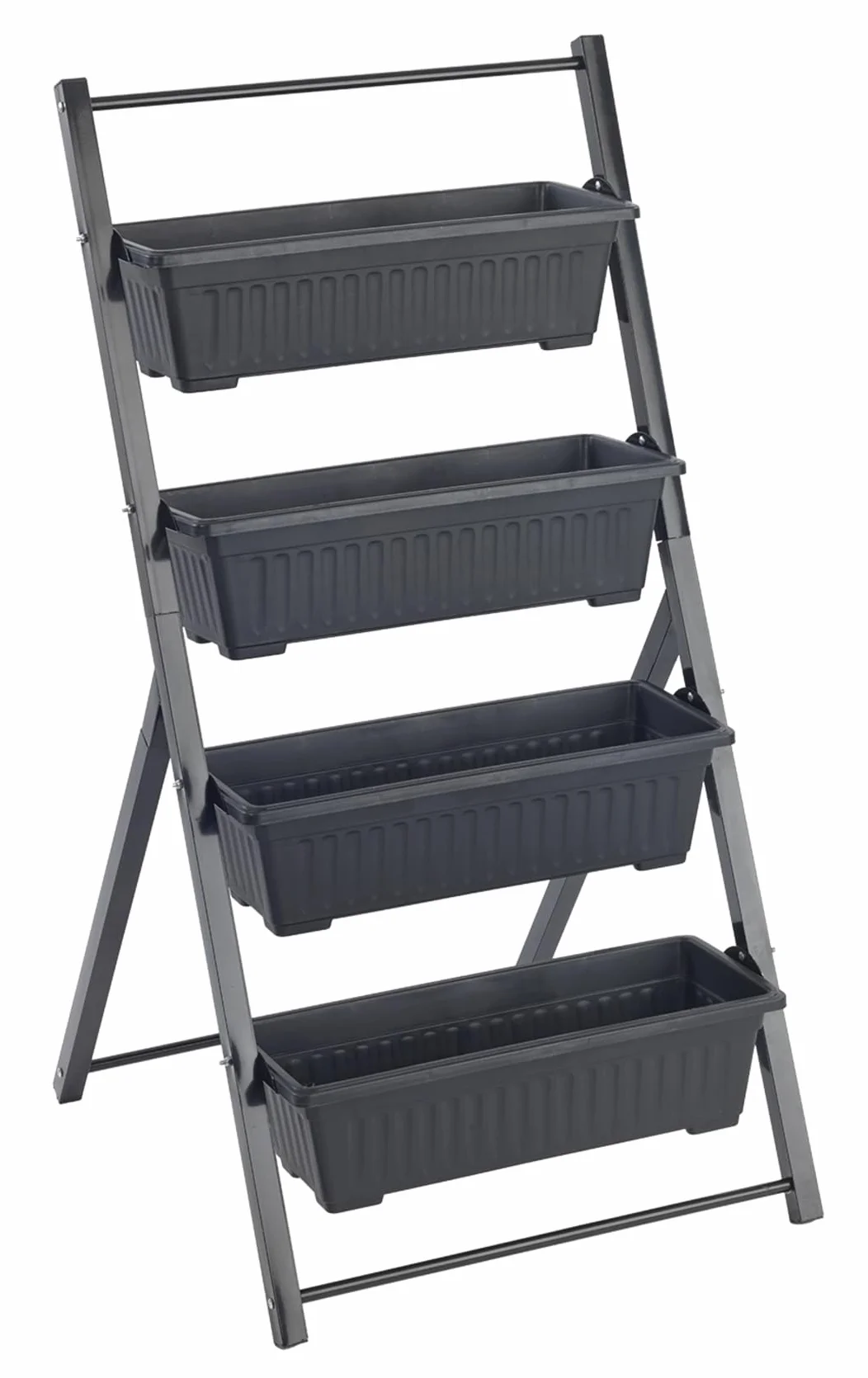 Maximex Pionowa podwyższona grządka 4 poziomy regulowany kąt nachylenia 56,5 x 108 x 62 cm