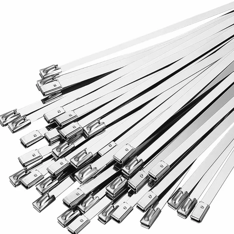 metalowe opaski kablowe, Ok. 300/20 szt. Stal nierdzewna, wytrzymała, metalowa opaska zaciskowa do owijki wydechowej, uniwersalny, samoblokujący pierścień mocujący, 200(40,4.6 * 300mm)