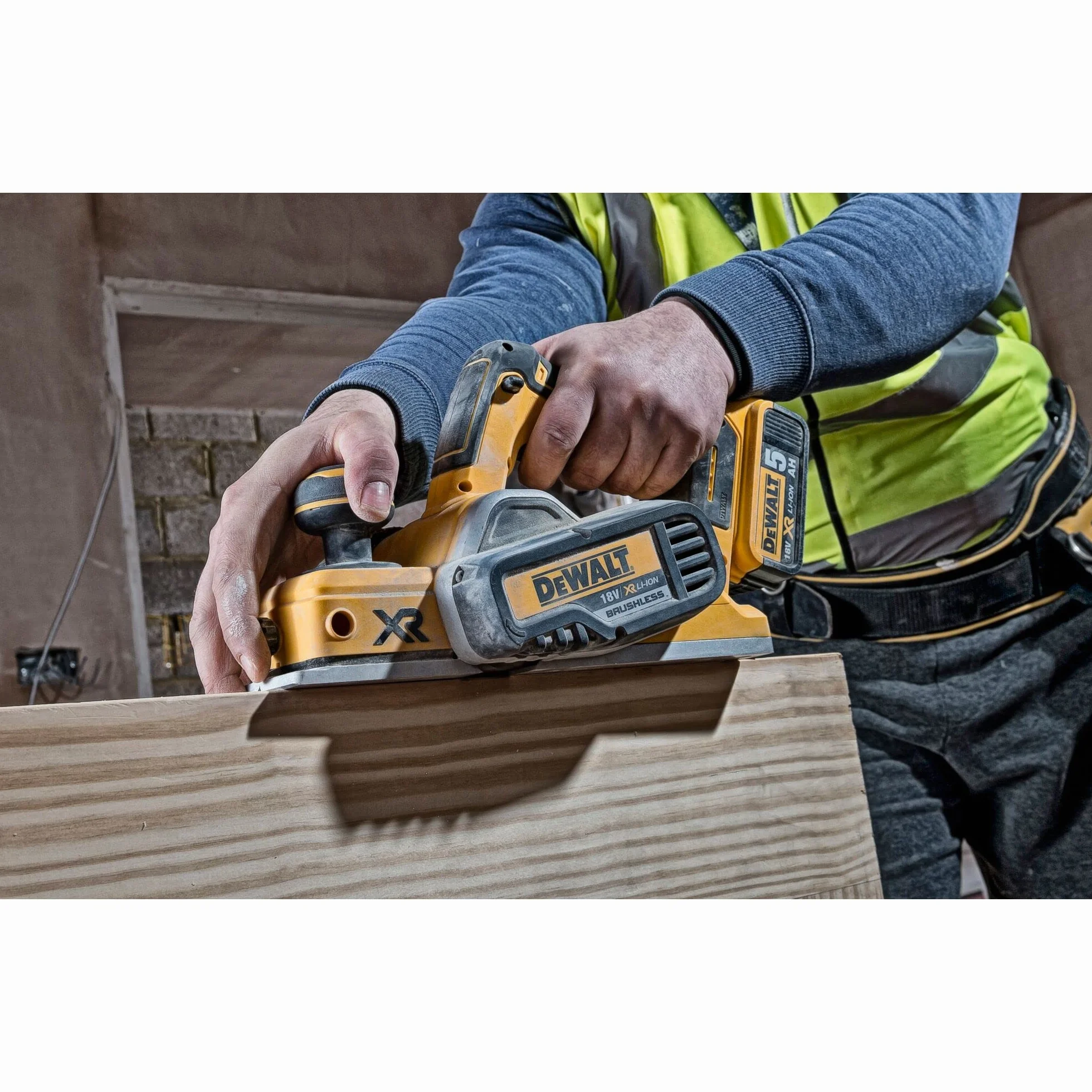 DEWALT DCP580N XR bezszczotkowa strugarka akumulatorowa - litowo-jonowa 18 V - żółta 18 W