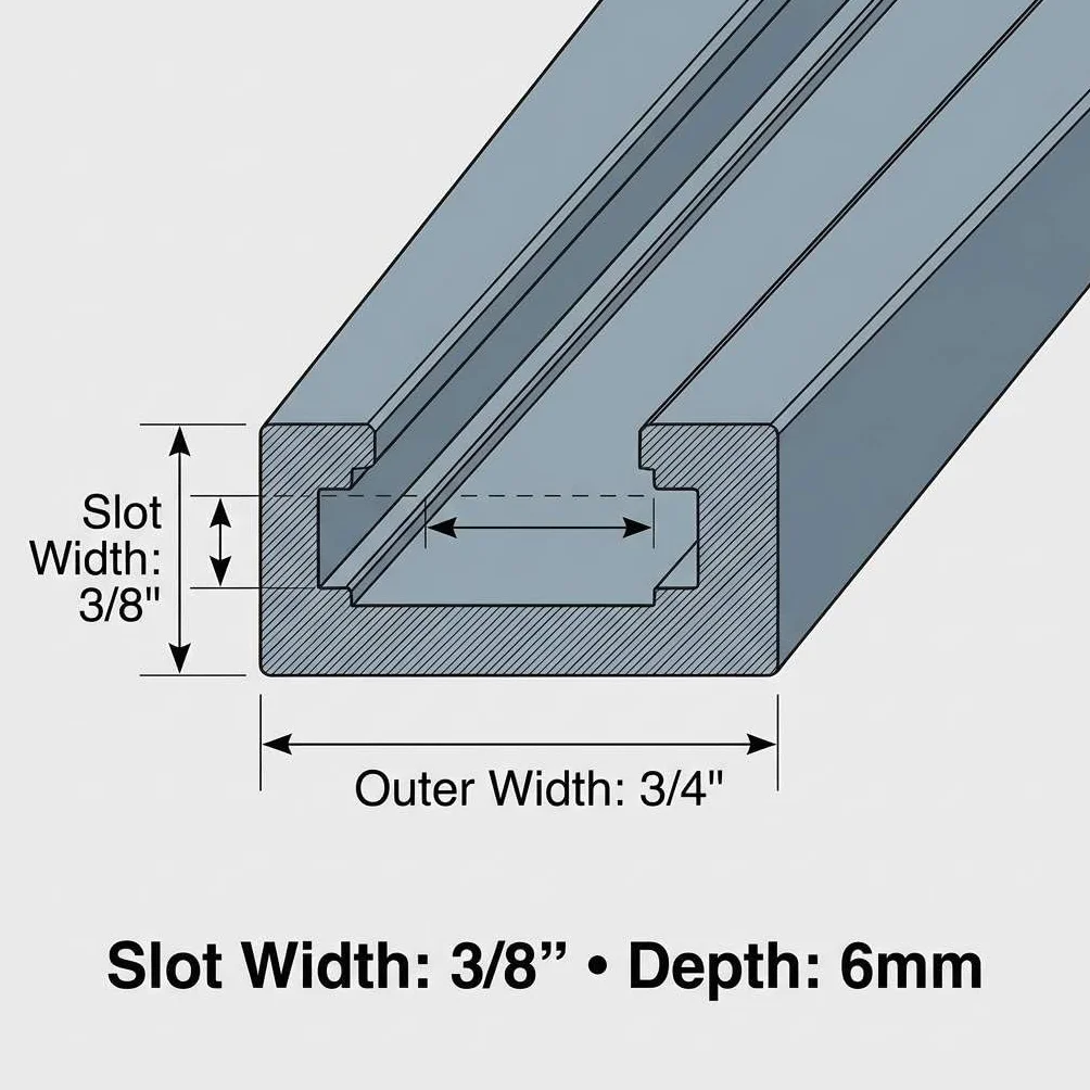 QWORK® 300mm t-track t-slot ukośnica aluminiowa z podwójnym profilem cięcia do stołu frezarki stołowej narzędzie do obróbki drewna 19x10mm 4 paczka
