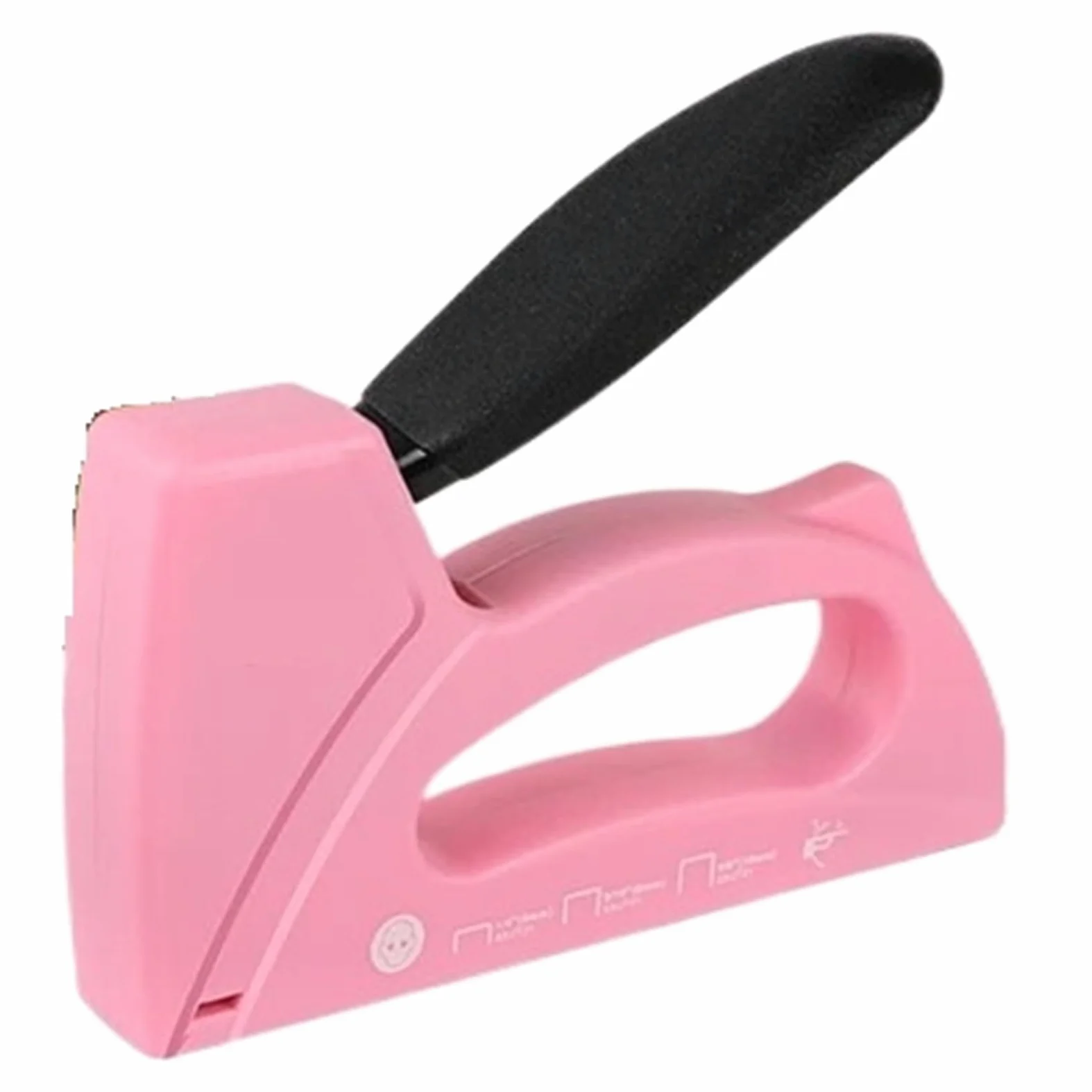 Zszywacz Pistolet Do Gwoździ Do Lekkiej Obróbki Drewna Zszywacz Tapicerski Z 1600 Szt. Zszywek JT21 Do Dekoracji Domu DIY Do mocowania materiałów, dekoracji, stolarki(Pink)