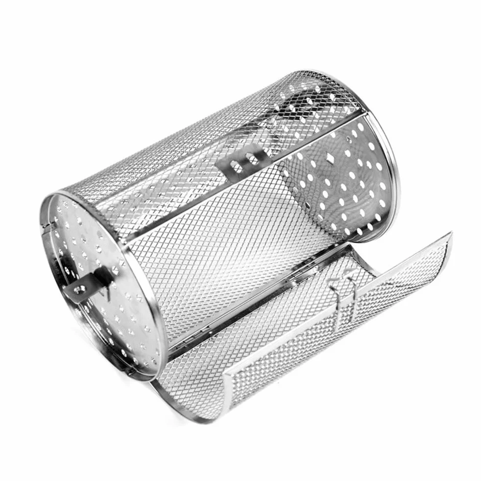 Kosz do Pieczenia ze Stali Nierdzewnej Rolling Bass Grill na Warzywa Rotisserie