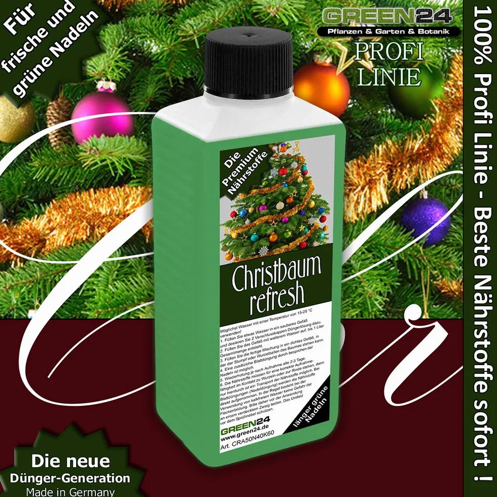 GREEN24 Odświeżacz choinki Nordmann, świerk, jodła szlachetna, niebieska lub bańka