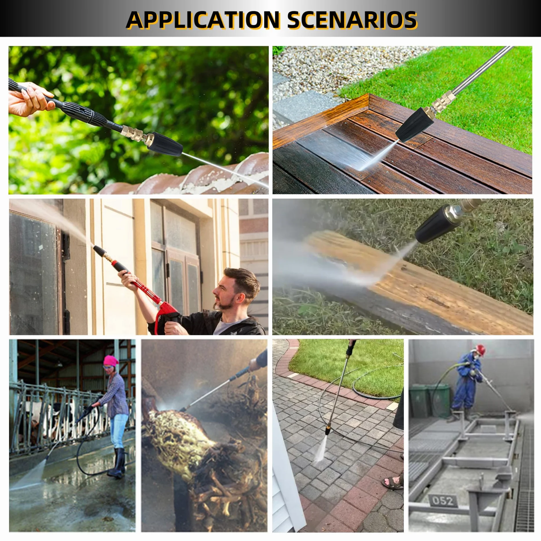 Obrotowa dysza turbo do myjki ciśnieniowej 4000 Psi 1/4 cala niebieska