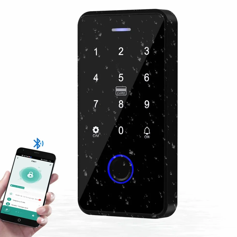 YiToo Biometryczna klawiatura kontroli dostępu do odcisków palców aplikacja Tuya inteligentny otwieracz do drzwi NFC wodoodporna klawiatura RFID 13,56 MHz z wyjściem/wejściem Wiegand 26 bitów