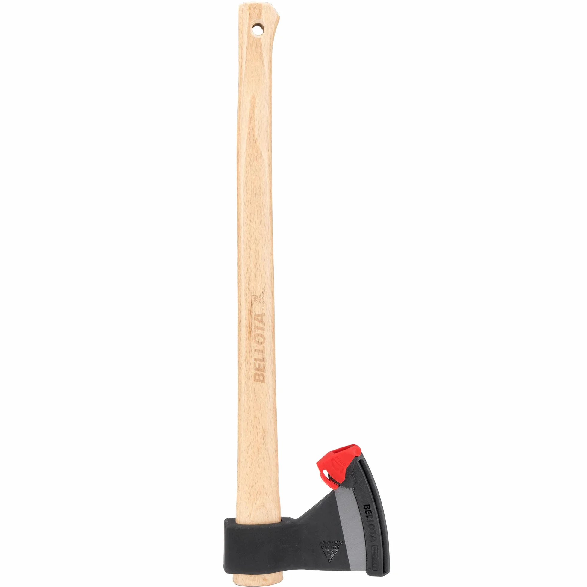 Bellota 8130-1000C - Vizcaine topór do cięcia średnich i dużych gałęzi, ścinanie drzew, roboty środkowe, cięcie drewna opałowego i pnie i rozbijanie drewna, waga głowy 1 kg, drewniany uchwyt