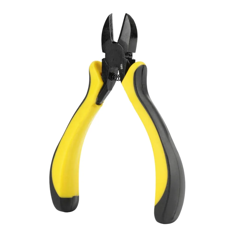 Zestaw profesjonalnych szczypiec kombinowanych DIY do napraw, szczypce boczne do kabli, szczypce do cięcia bocznego, narzędzie naprawcze 125 mm z miękkimi uchwytami