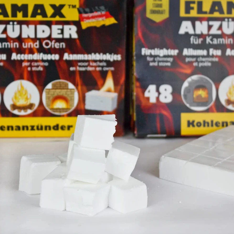 Kostki do szybkiego rozpalania Długi grill BBQ Kominek 48x Flash, Ilość: 12 opakowań = 576 kostek