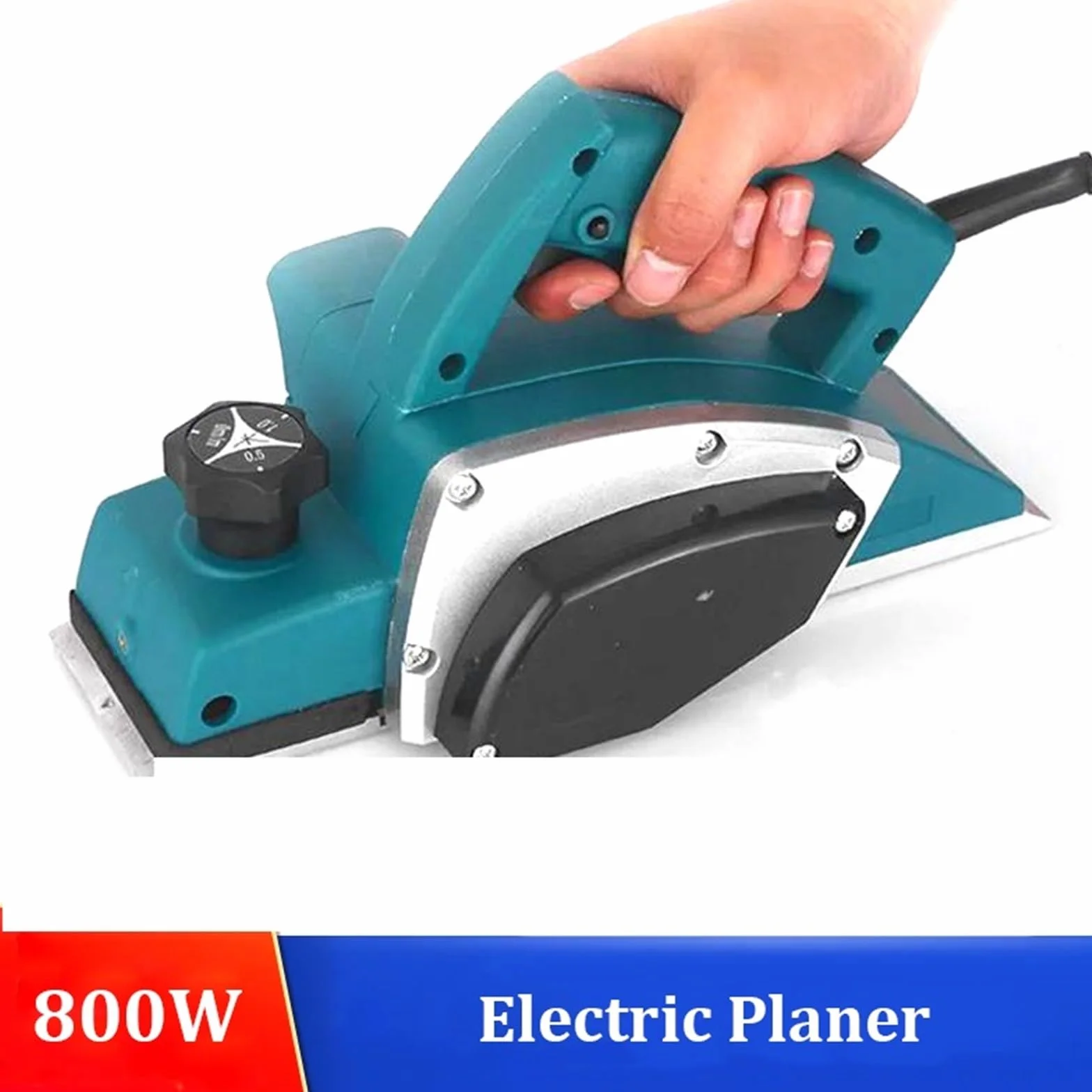 Strugarka elektryczna, 800W Elektryczna Strugarka Ręczna Cięcie Drewna Elektryczna Frezarka Frezowanie Drewna Grawerowanie Rowkowanie Obróbka Drewna Fit Elektronarzędzie