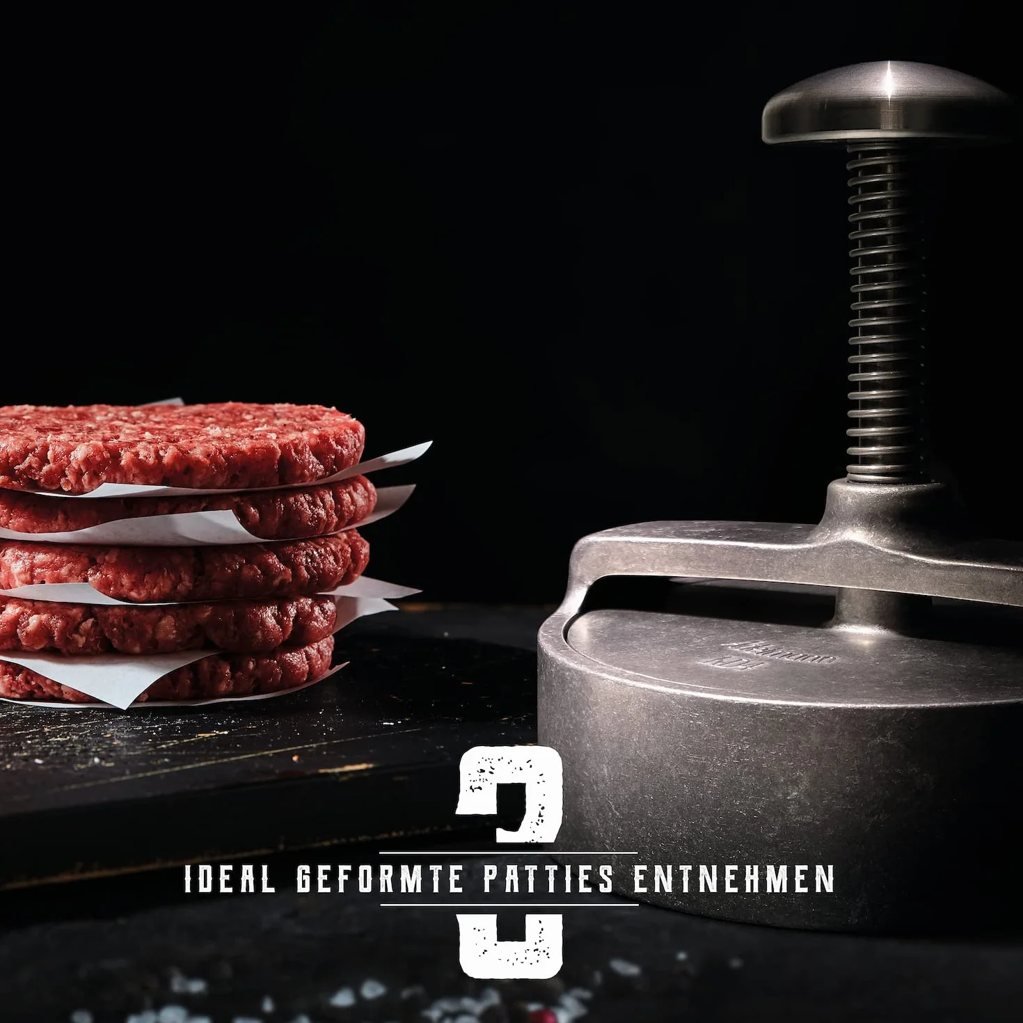 Burger Press XL 4,9 cala powłoka nieprzywierająca Hamburger Patty Maker