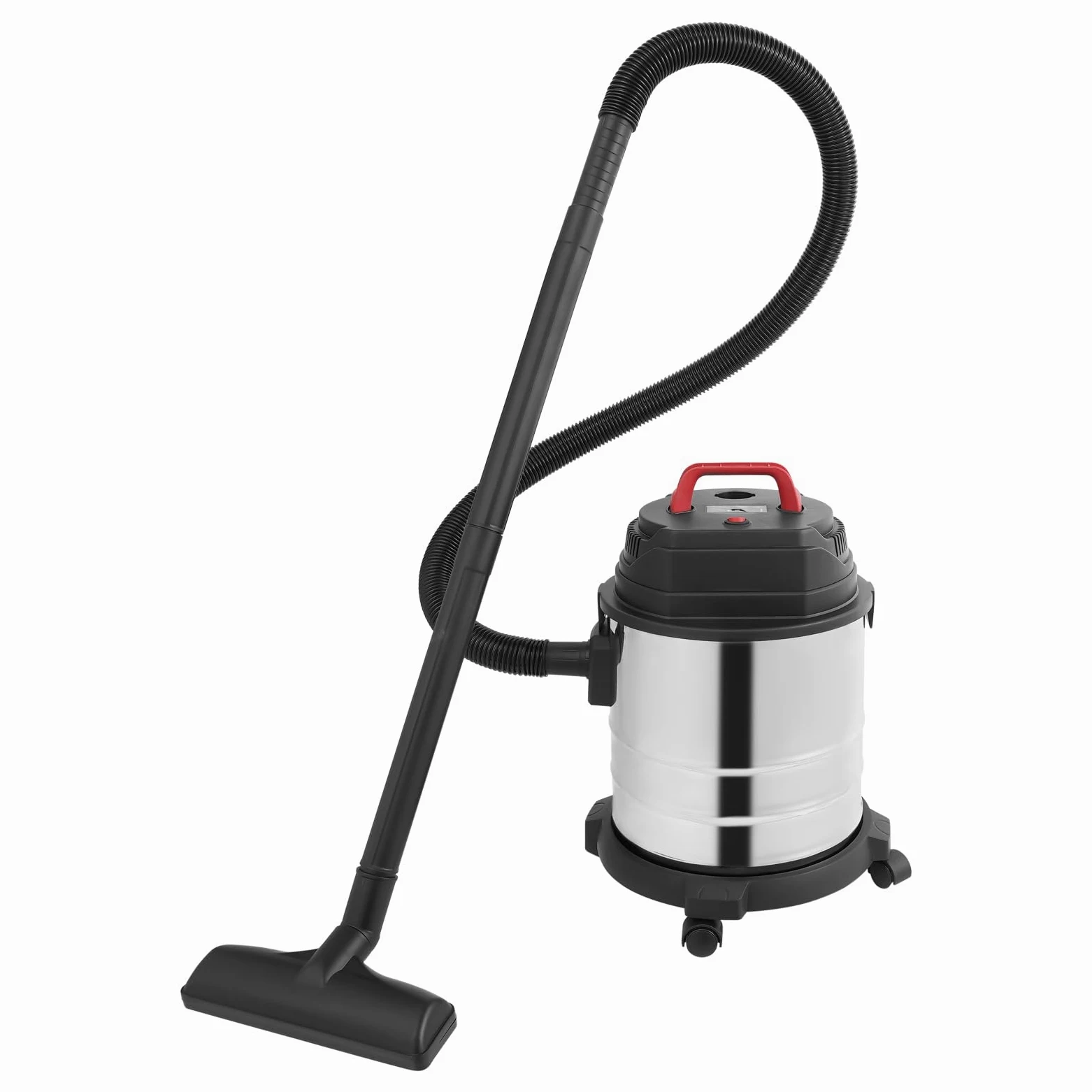 Odkurzacz przemysłowy do odkurzania na mokro i sucho, ze stali nierdzewnej, 1500 W, 20 l, odkurzacz warsztatowy bez worka