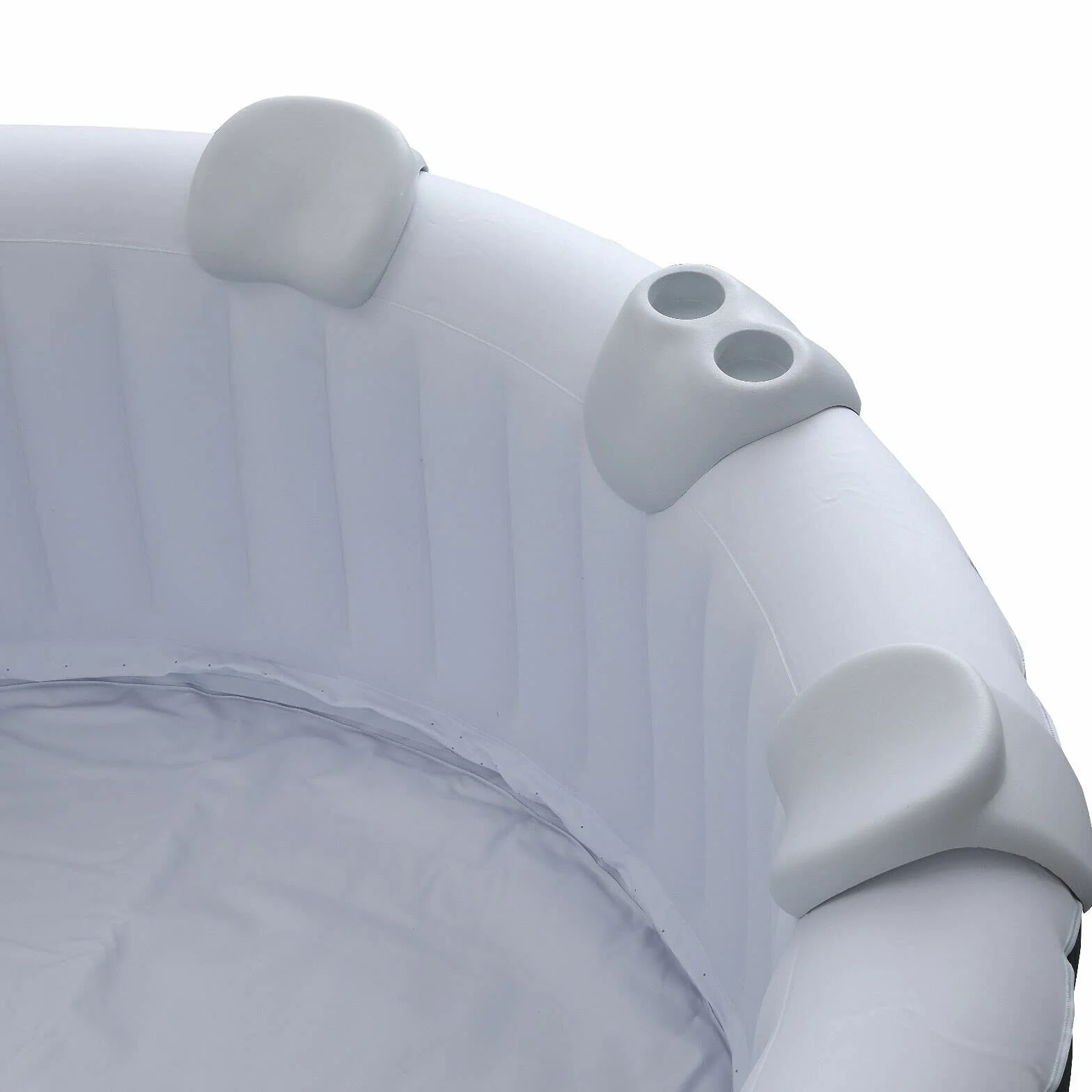 Arebos Zestaw Comfort 2 poduszki na szyję wodoodporny Pianka PU Biały