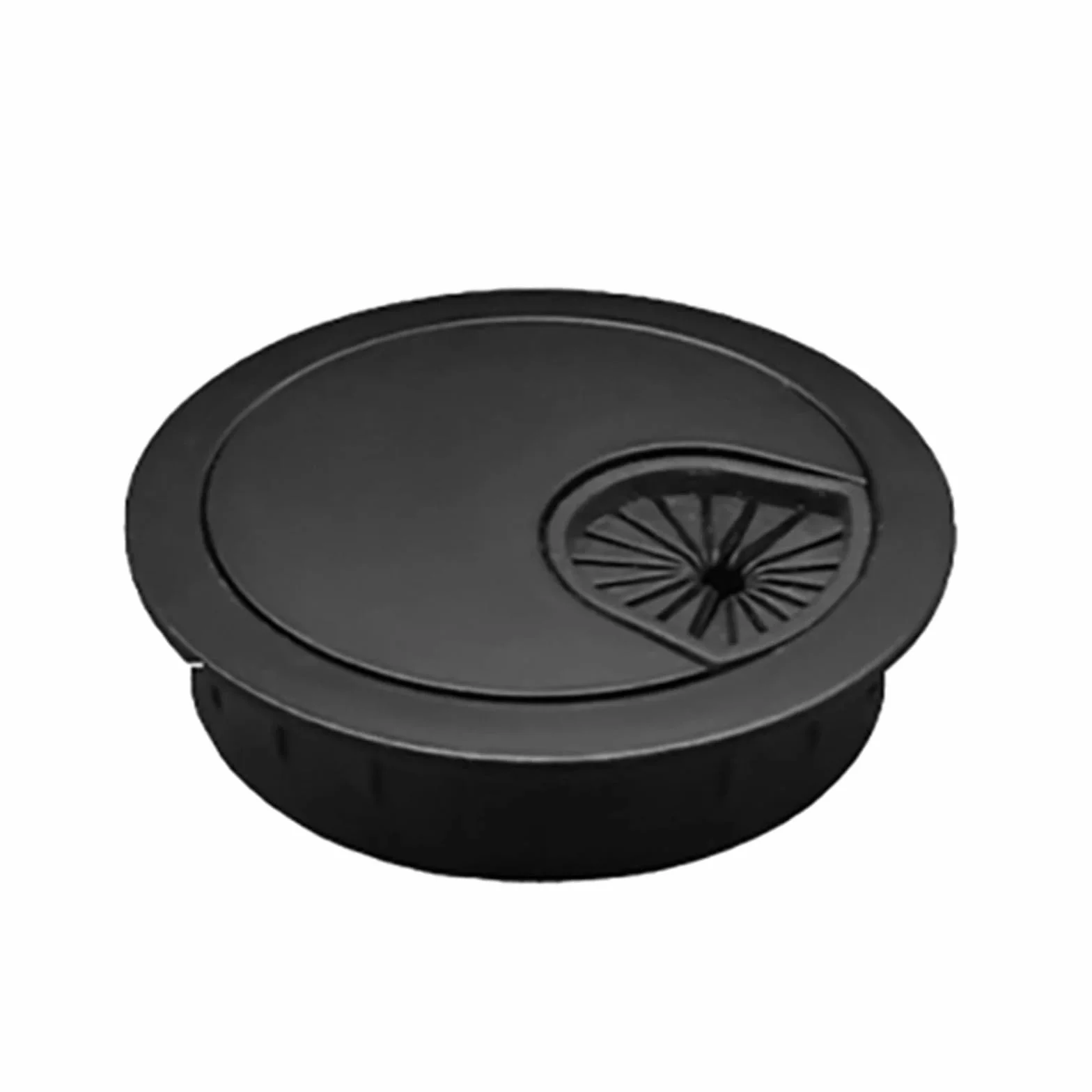 Kable na biurko 50/60/80 mm, do organizera biurowego (srebrny, 80 mm)