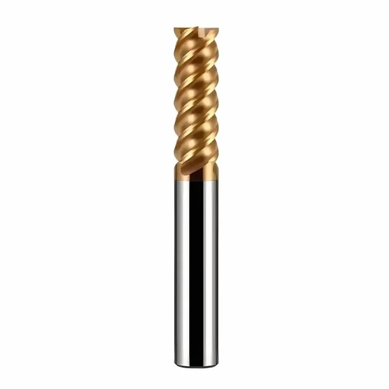 1 szt. HRC75 4-ostrzowy specjalny do obróbki cieplnej materiałów frezy CNC z węglika wolframu ze stali nierdzewnej(16x45x16Dx100L)