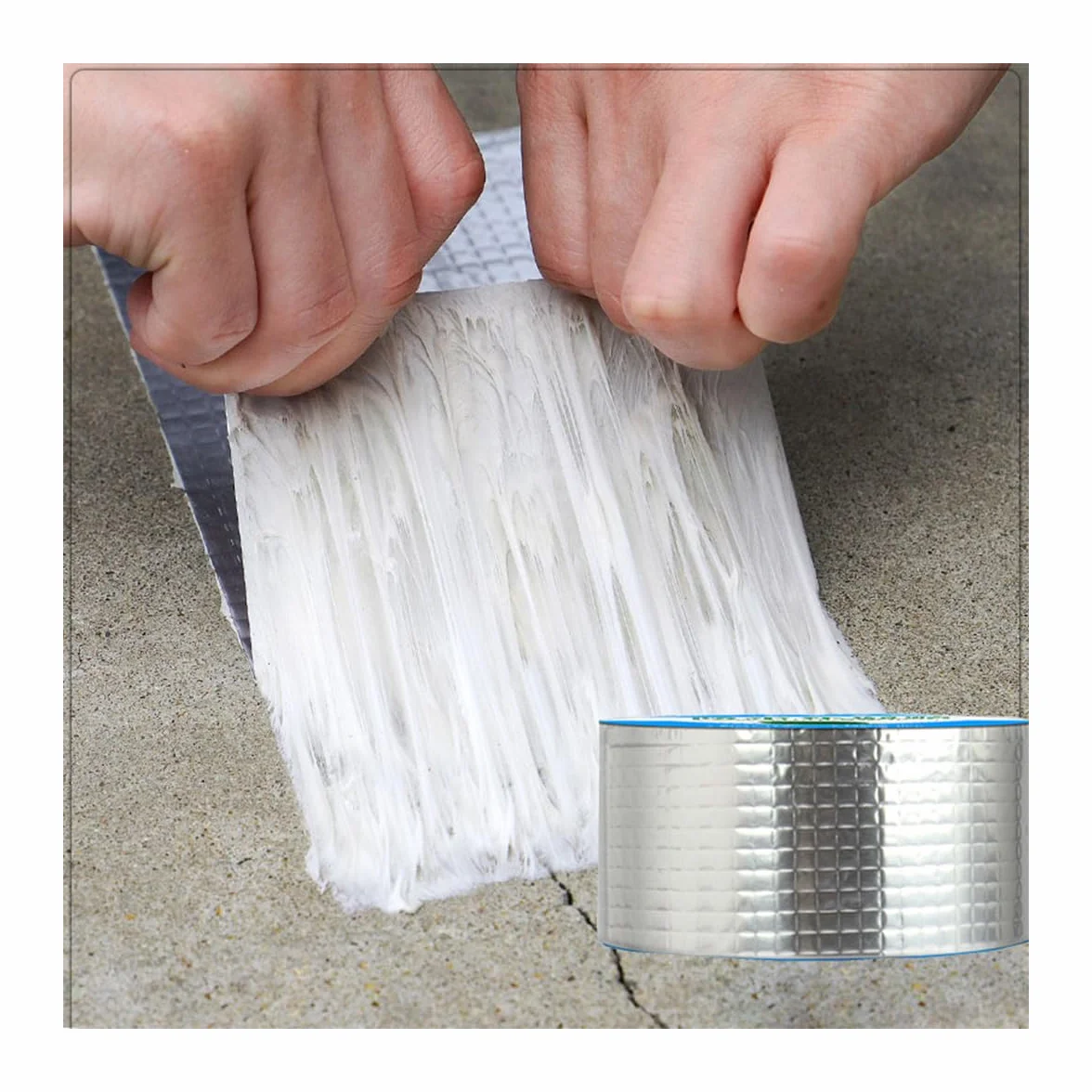Stabilna taśma aluminiowa do naprawy dachu, ścianka rury dachowej, 5 cm x 5 m