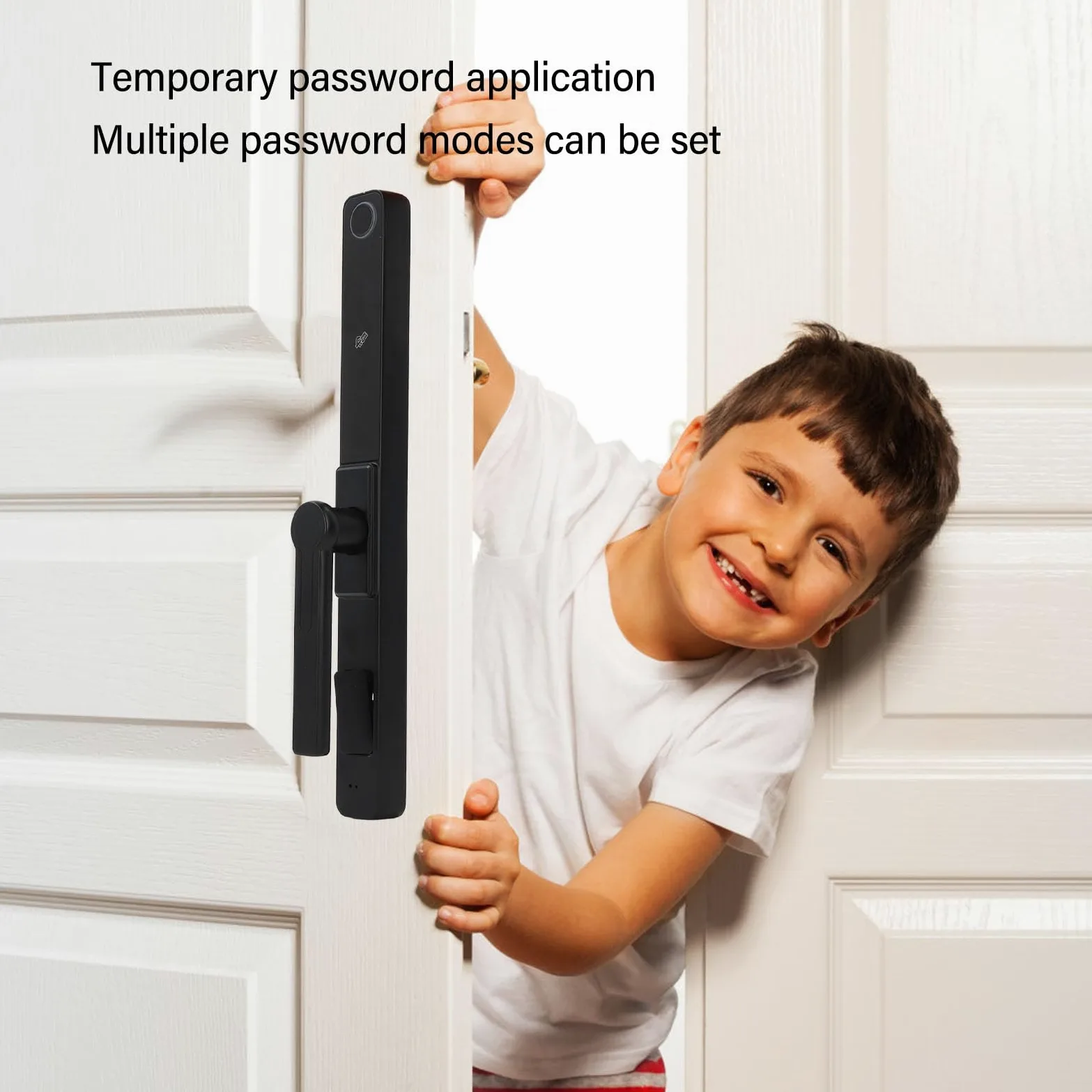 Fafeicy Smart Entry Blokada Cyfrowa Bezpieczeństwo Odcisków Palców z Systemem Wielojęzycznym Bezkluczykowym Dostępem Slim Projekt Klawiatury Elektroniczny Zabezpieczenie Domu Zamek do