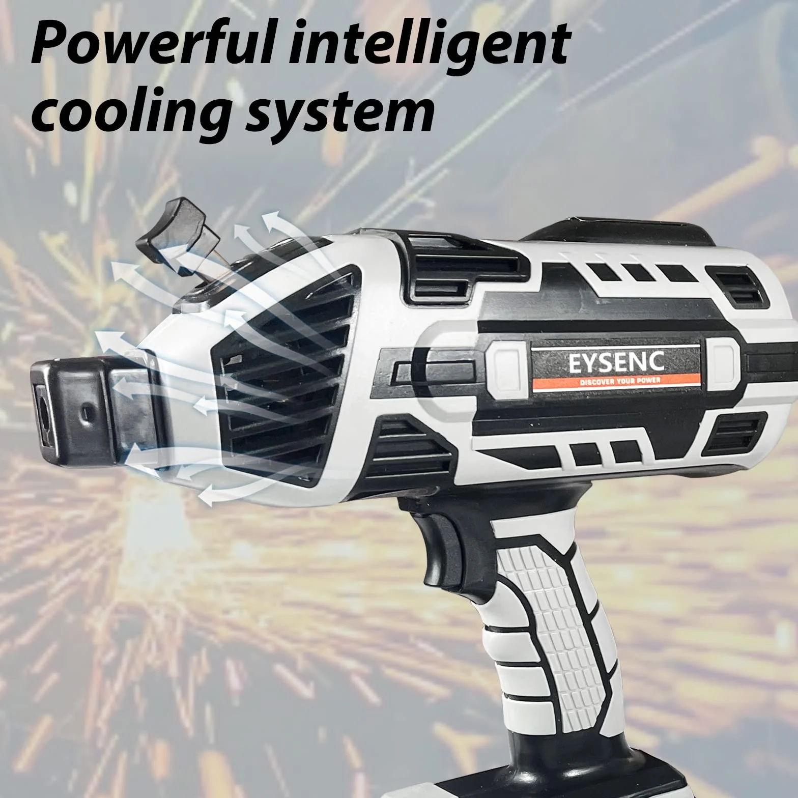 Spawarka, przenośny pistolet maszynowy do spawania łukowego, stojąca ręczna spawarka IGBT do spawarki 3/32"-1/8", spawarka 220 V, 6 zmiennych regulacji prądu (szara))