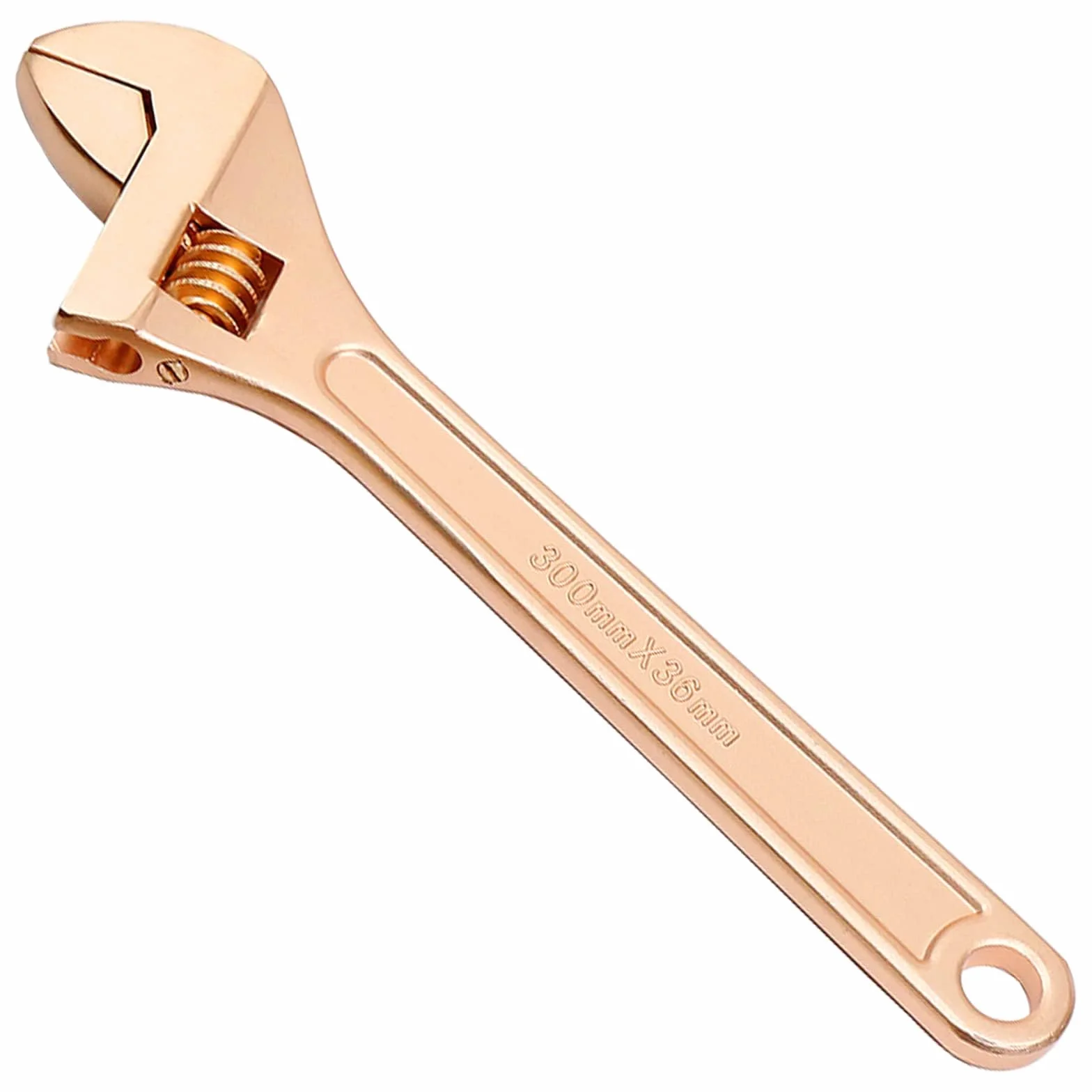 WEDO Nieiskrzący klucz nastawny 15.2 cm, beziskrowy klucz bezpieczeństwa, narzędzie bezpieczeństwa, miedź berylowa, niemagnetyczny, standard DIN, certyfikat BAM i FM, otwieranie maks. 18 mm