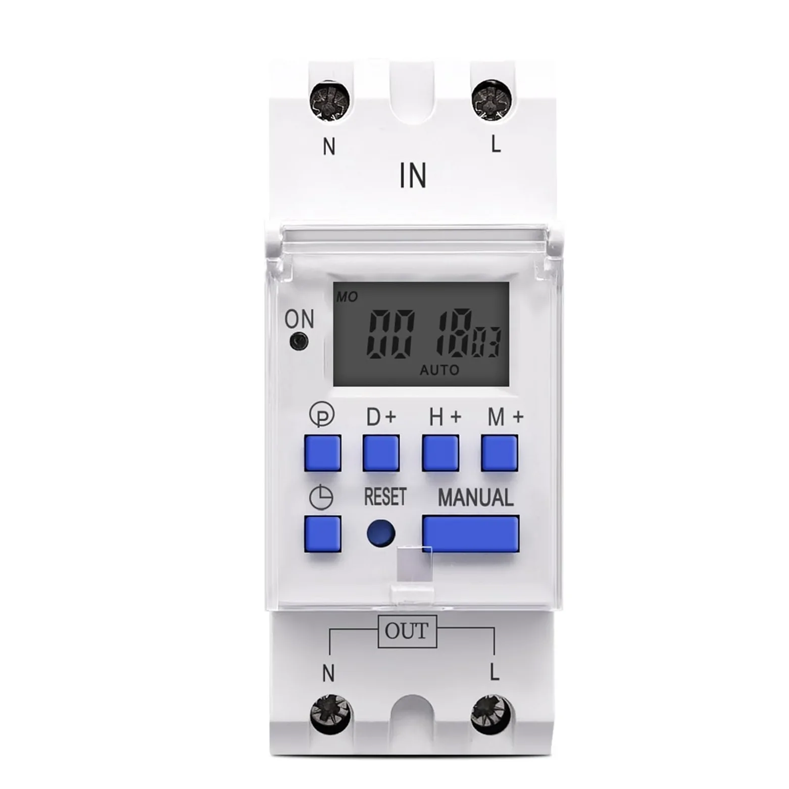 AC 220 V 230 V 12 V 24 V 48 V 16 A jednofazowy programowalny cyfrowy przekaźnik czasowy 1 szt. (12 V AC DC)