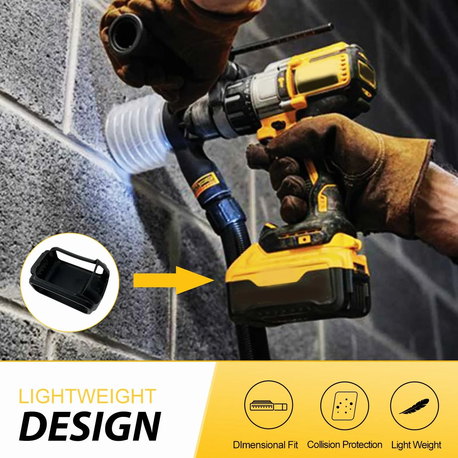 2 szt. silikonowe etui ochronne do baterii dewalt 20 V 4.0, 5.0