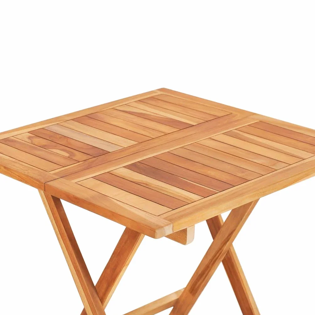 vidaXL Składany stolik bistro, 60x60x65 cm, lite drewno tekowe