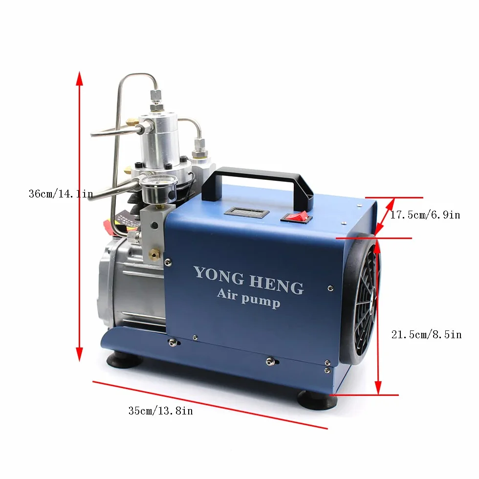 Wysokociśnieniowa pompa sprężarki powietrza PCP kompresor 300 bar 4500 psi 1800 W pompa wysokociśnieniowa