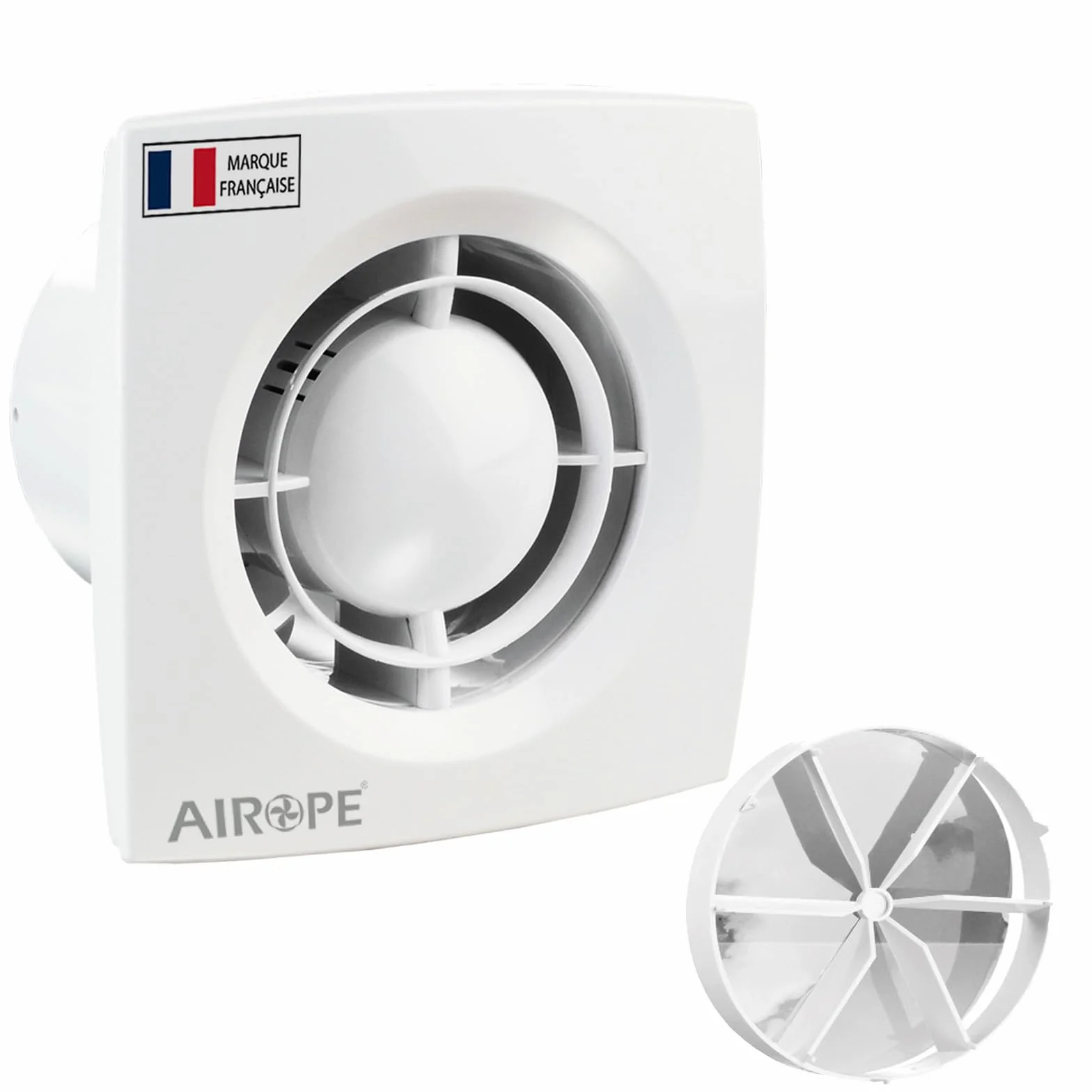 AC- 100 mm Wentylator, wyciąg powietrza z zaworem zwrotnym + wbudowaną moskitierą, VMC,niskie zużycie energii, do łazienki, kuchni, biura, WC, cichy, 5 LAT gwarancji