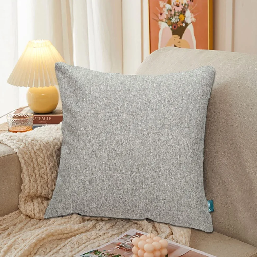 Zestaw 2 zewnętrznych wodoodpornych poszewek na poduszki 18 x 18 cali, świąteczna poduszka dekoracyjna Sham poszewka na poduszkę do namiotu ogrodowego Patio Balkon Sofa Sofa(ND19030)