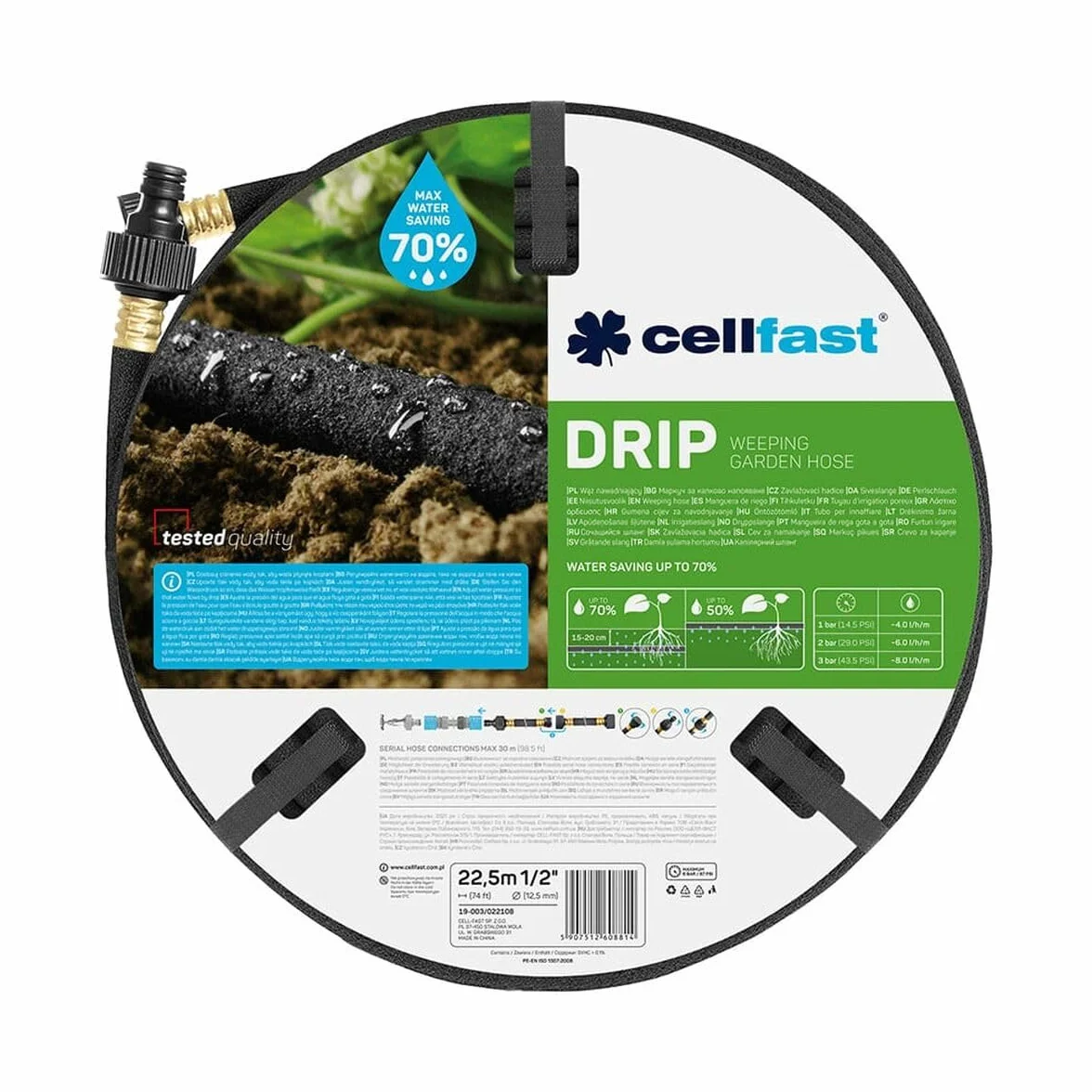 Cellfast Wąż nawadniający DRIP 22,5m Odporny na UV