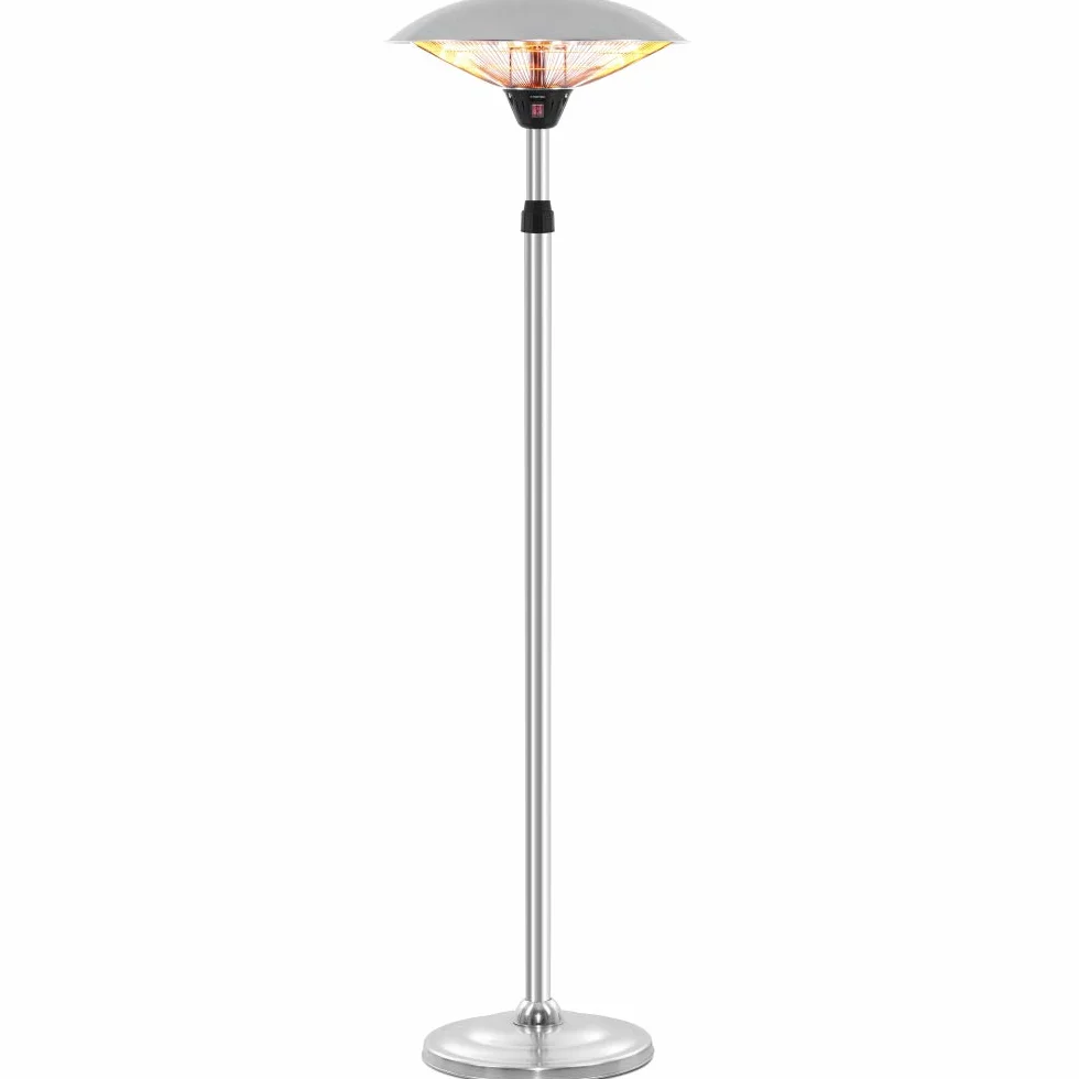 TROTEC IRS 2020 Designerski stojący promiennik ciepła na podczerwień 2 stopnie ogrzewania maks. moc 2000 W energooszczędny dystrybucja ciepła 360° regulacja wysokości 194-209 cm