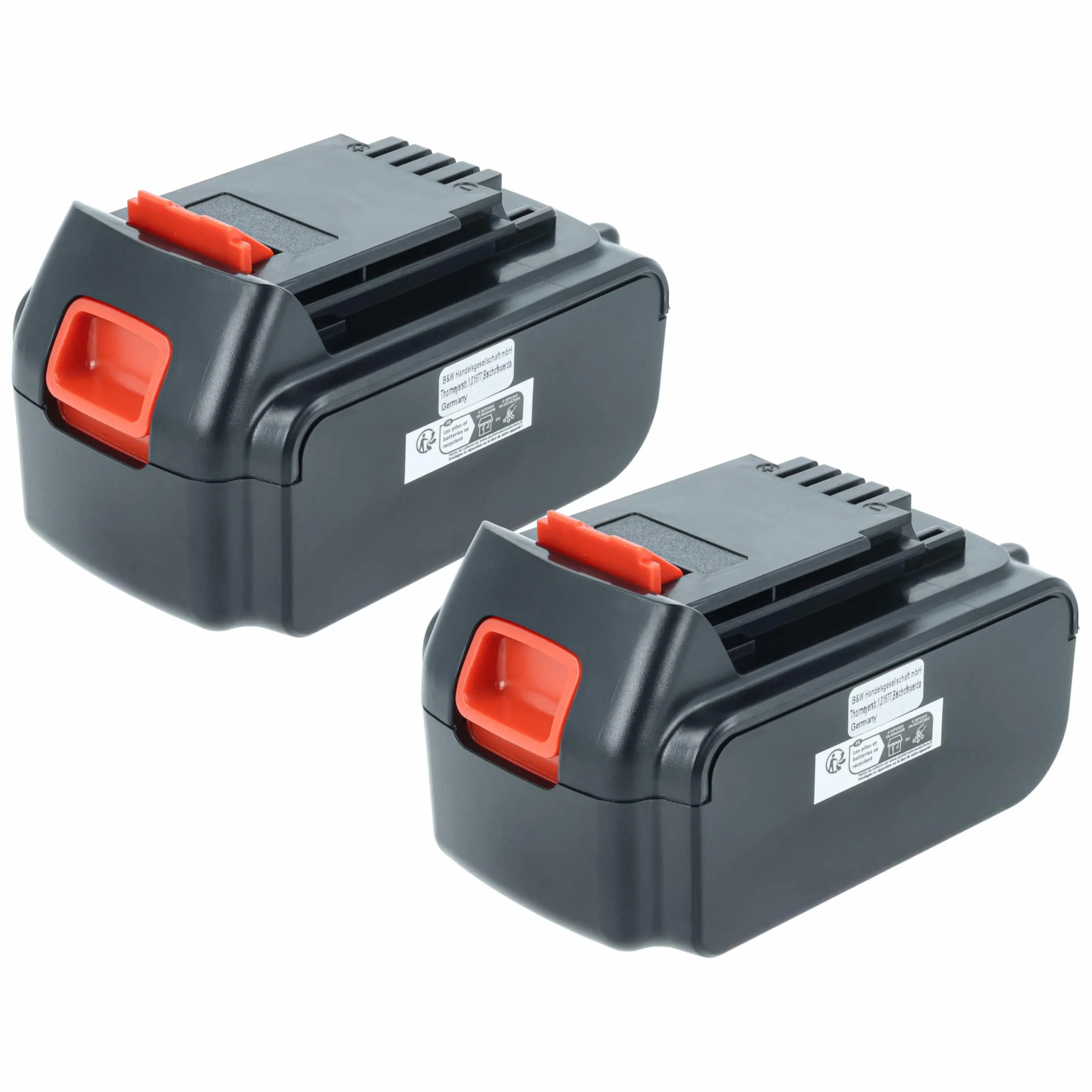 vhbw 2 x bateria kompatybilna z elektronarzędzi Stanley FMC698B, FMC625D2, FMC675B, FMC645D2, FMC688L, FMC675B-XE (4000 mAh, Li-Ion, 20 V)