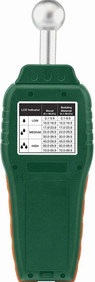 Extech MO57 Pin Mniej wilgotnościomierz, zielony