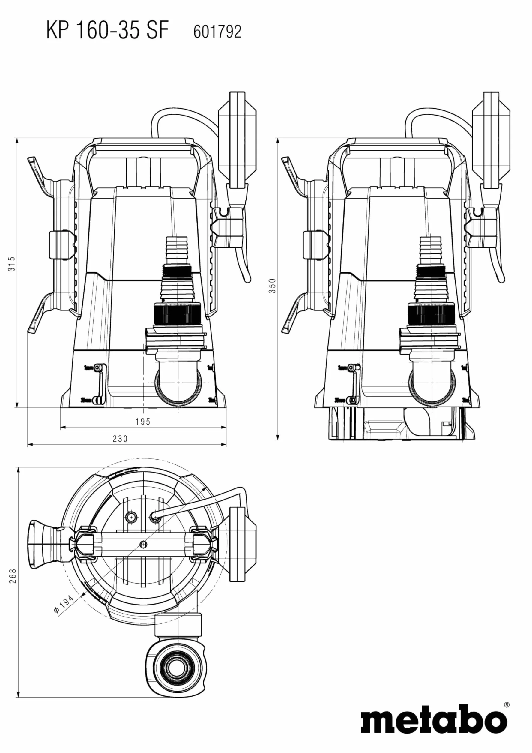 Metabo DG 700-90 pneumatyczna szlifierka prosta, średnica tarczy 125 mm, ciśnienie robocze 6,2 bar, kompaktowa konstrukcja, szlifierka) 601792000
