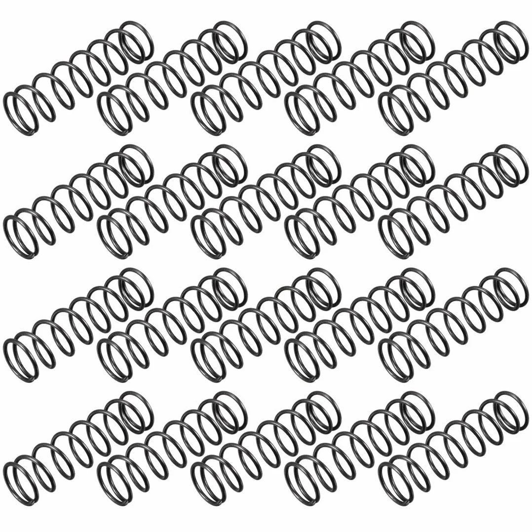 sourcingmap Sprężyna kompresyjna - 1,2 mm średnica drutu, 13 mm średnica zewnętrzna 45 mm wolnej długości sprężyna sprężyna, czarna, 10 szt.
