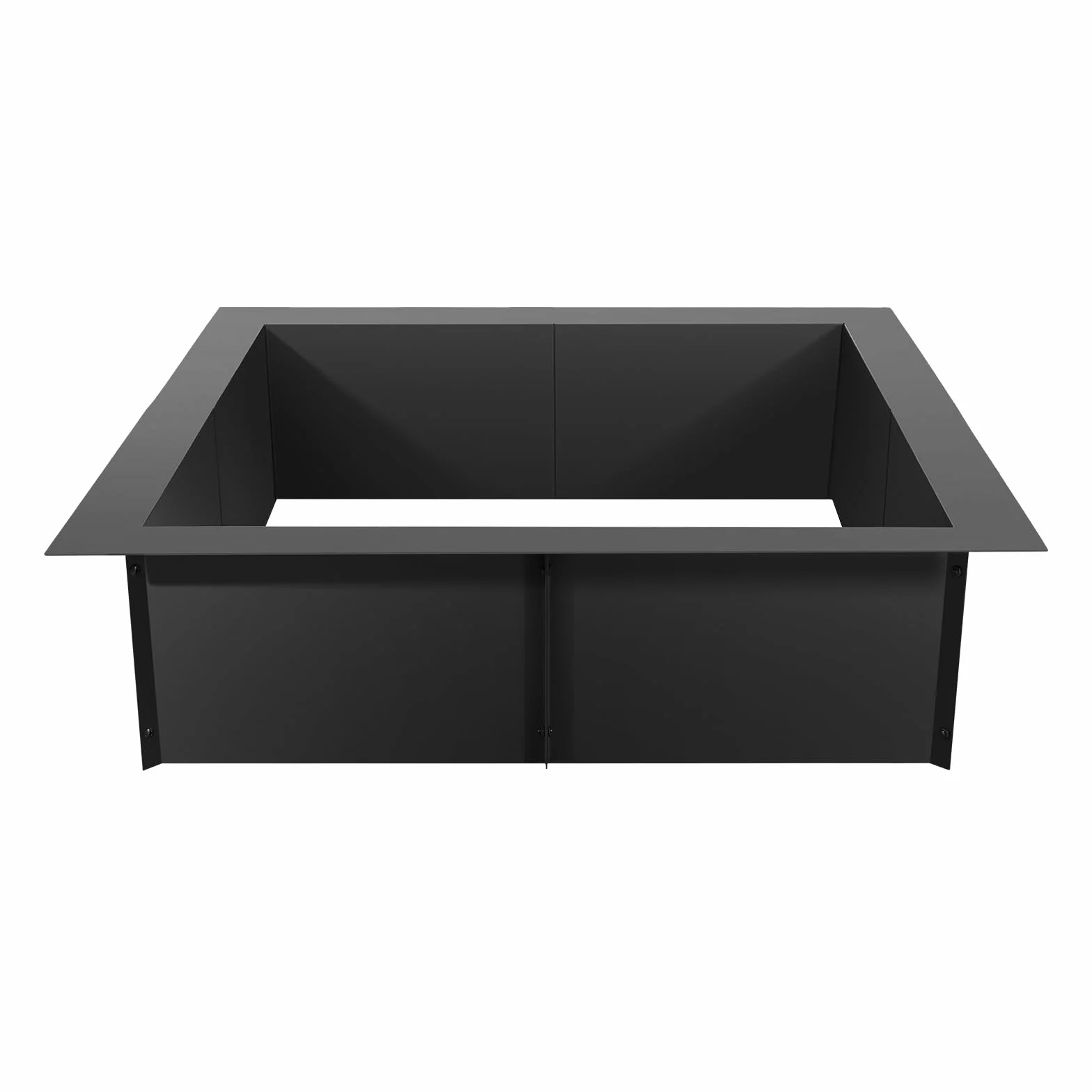 VEVOR Pierścień do paleniska 91x91 cm kwadratowa wkładka ze stali węglowej 25 cm