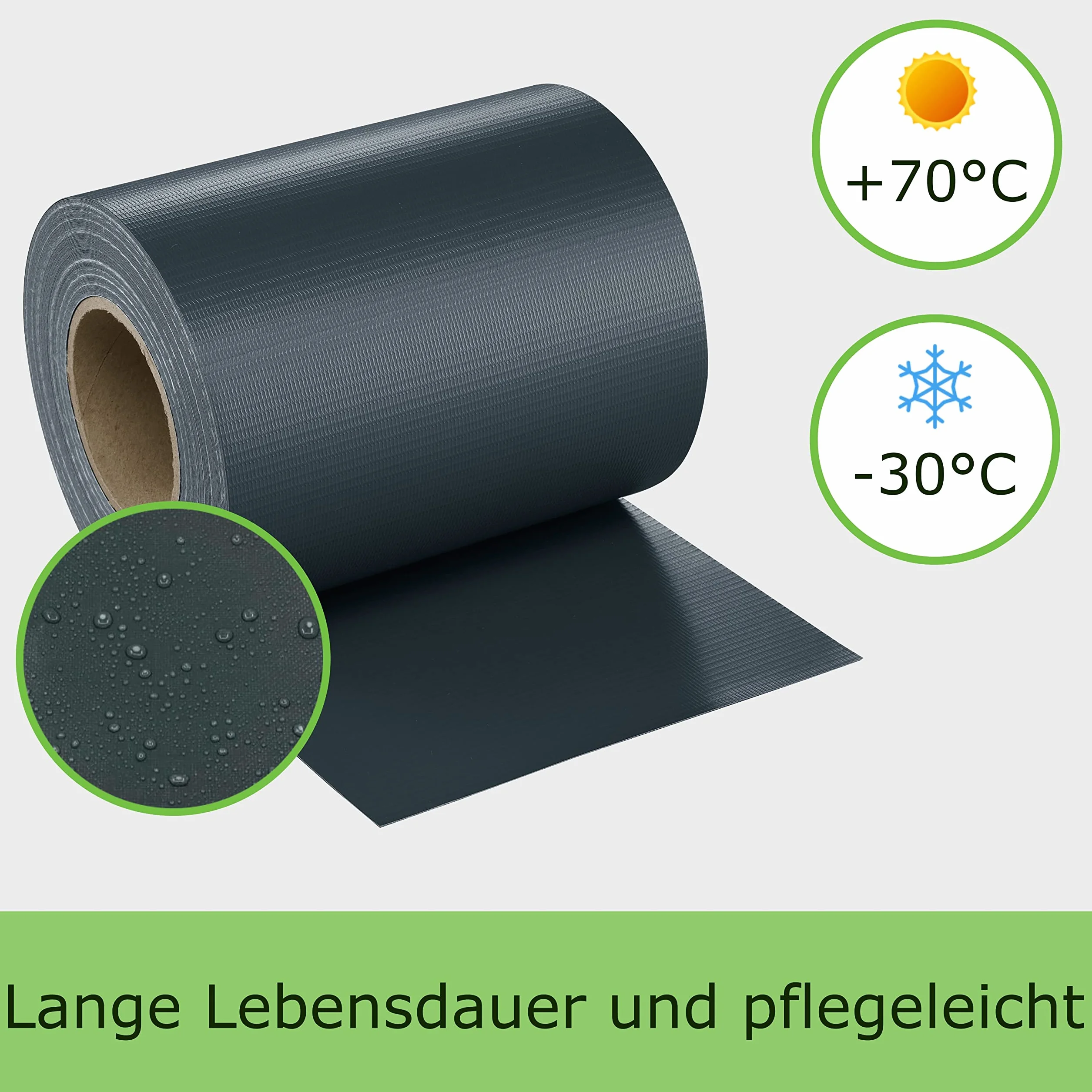 workingHOUSE Taśma Ogrodzeniowa PVC 450 g/m² 50m x 19cm Osłona na Płot Odporna na Warunki Atmosferyczne