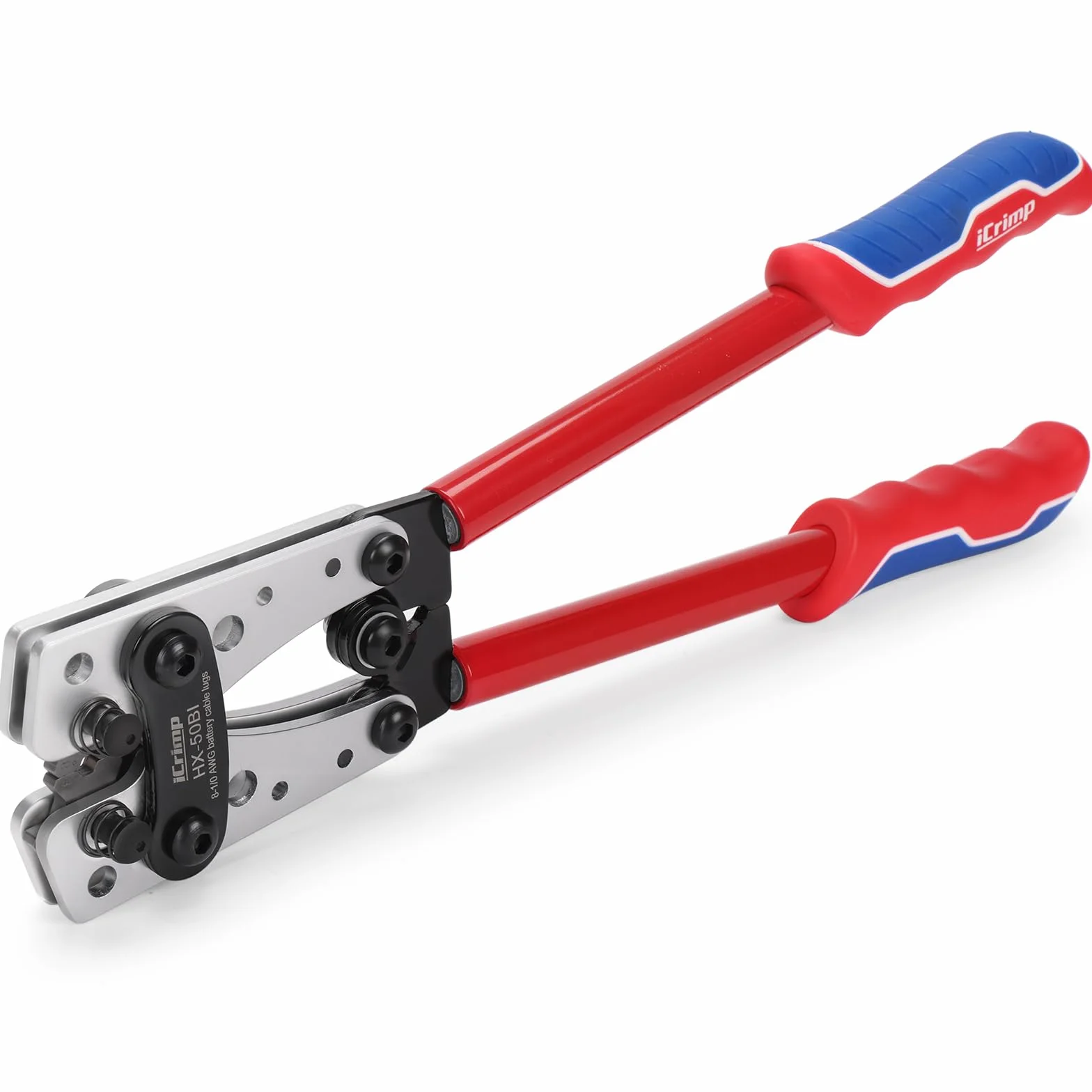 IWISS Zaciskarka zaciskowa przewodów 6-50 mm zaciskarka zaciskowa Cu/Al zacisk grzechotka elektryk piler (AWG10-1/10) firmy IWISS TOOLS