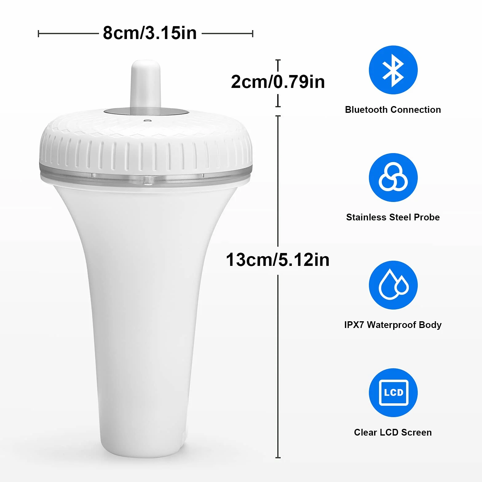 Inkbird Termometr basenowy, pływający termometr IBS-P01B (Bluetooth)
